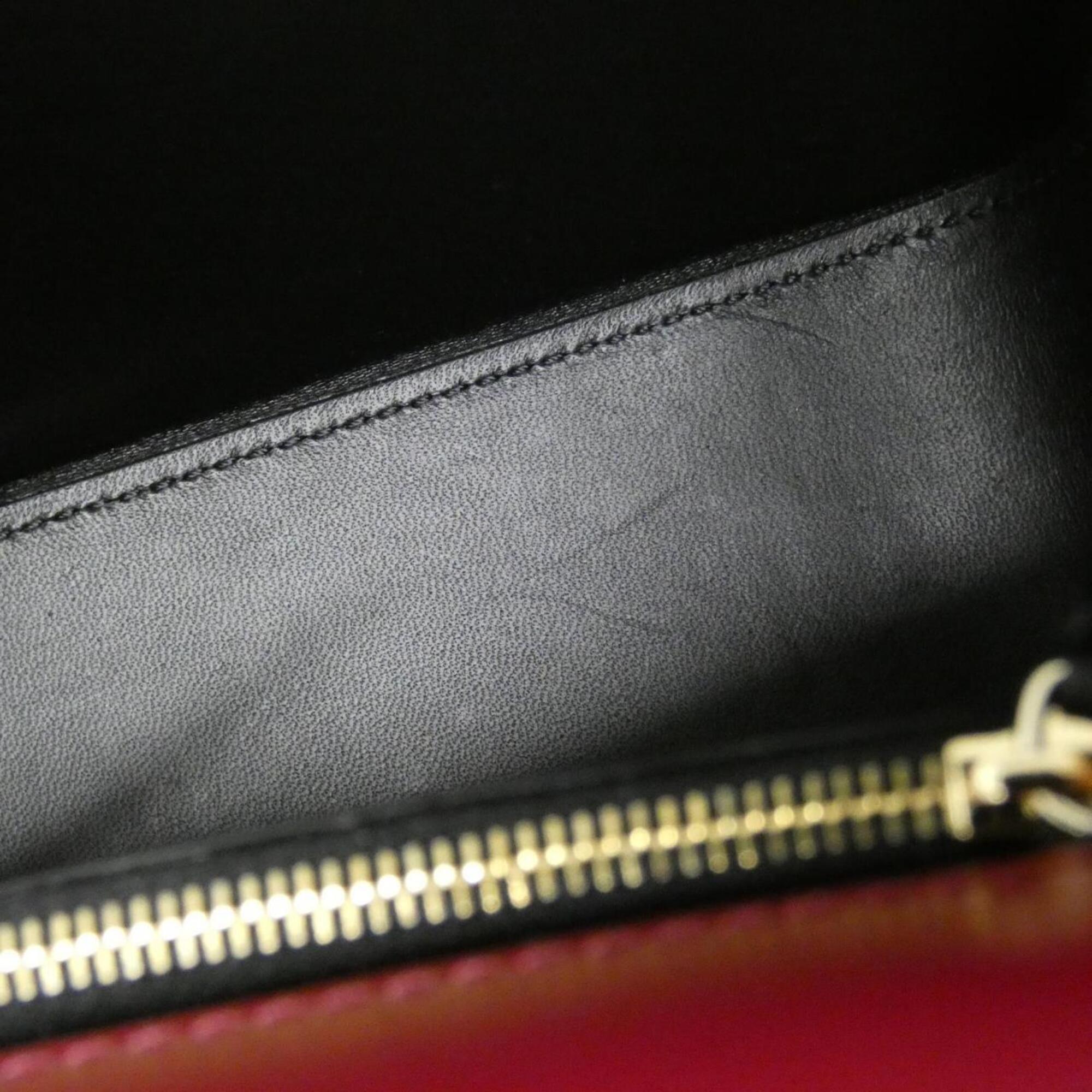 Cartier Bordeaux Leather Shoulder Bag (Pre-Owned)