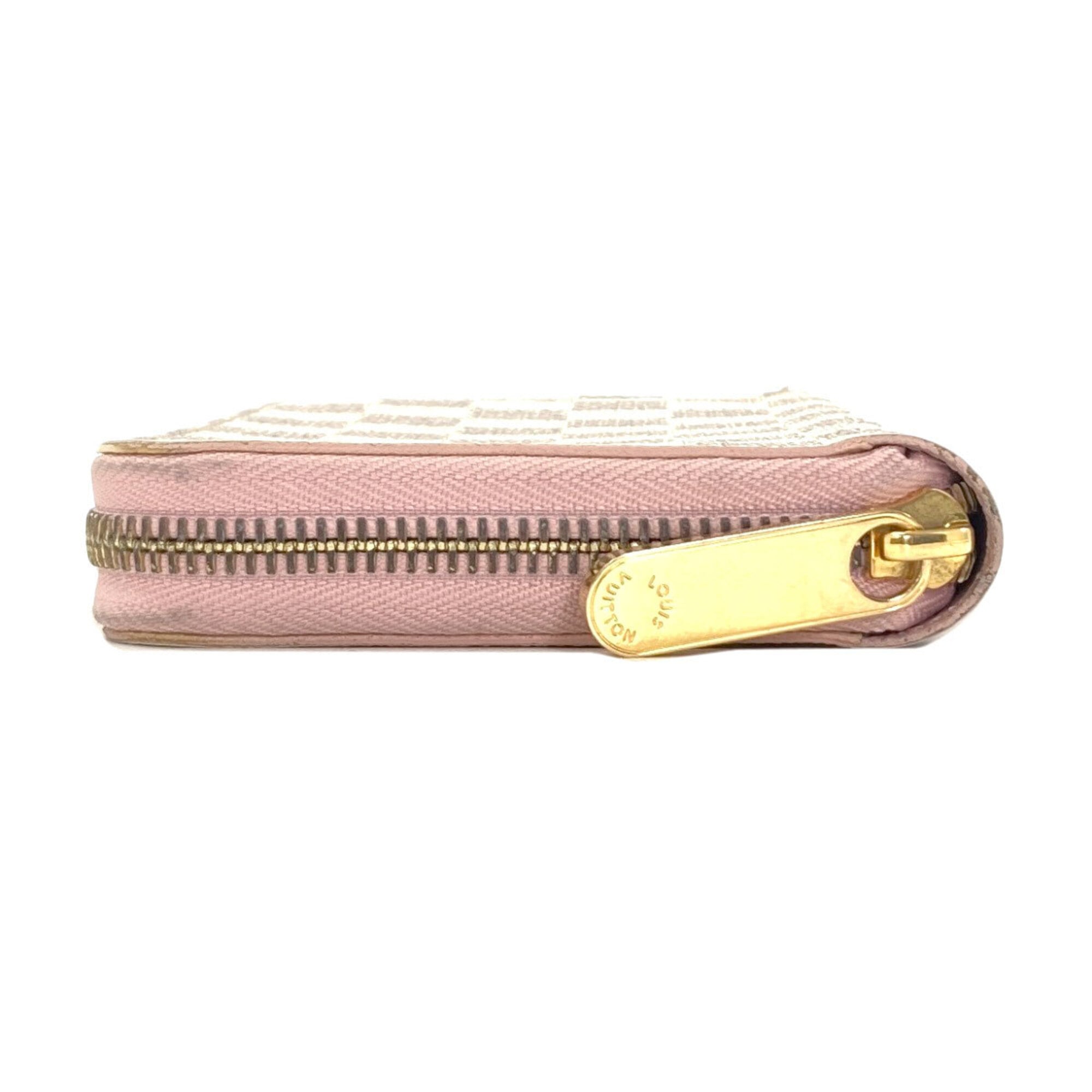 Louis Vuitton Damier Azur Rose Ballerine Damier Canvas Long Wallet (Bi-Fold) (Pre-Owned)