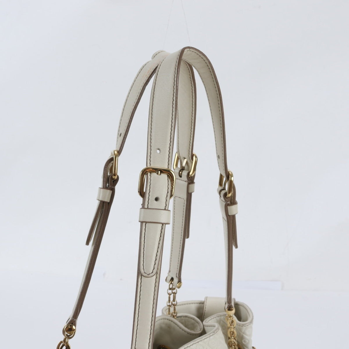 Tod's White Leather Handbag Shoulder Bag Tote Bag (Pre-Owned)