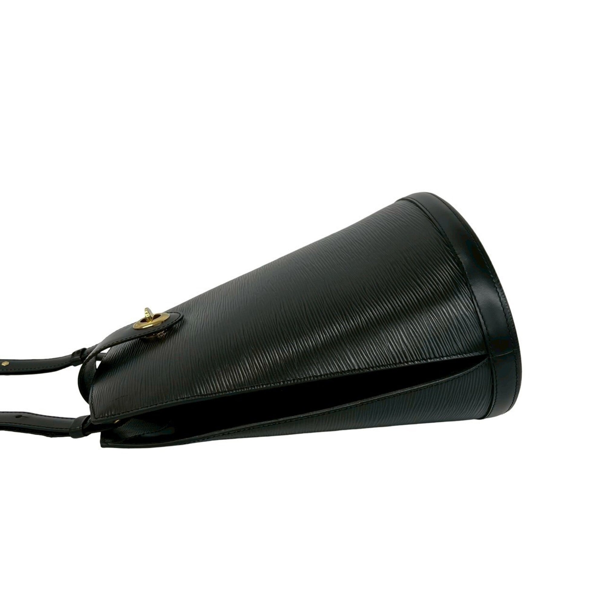 Louis Vuitton Black Leather Shoulder Bag (Pre-Owned)