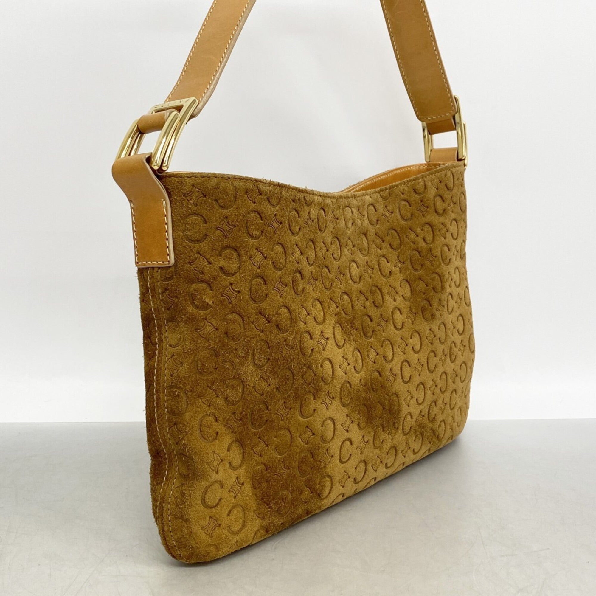 Celine Brown Suede Shoulder Bag (Pre-Owned)