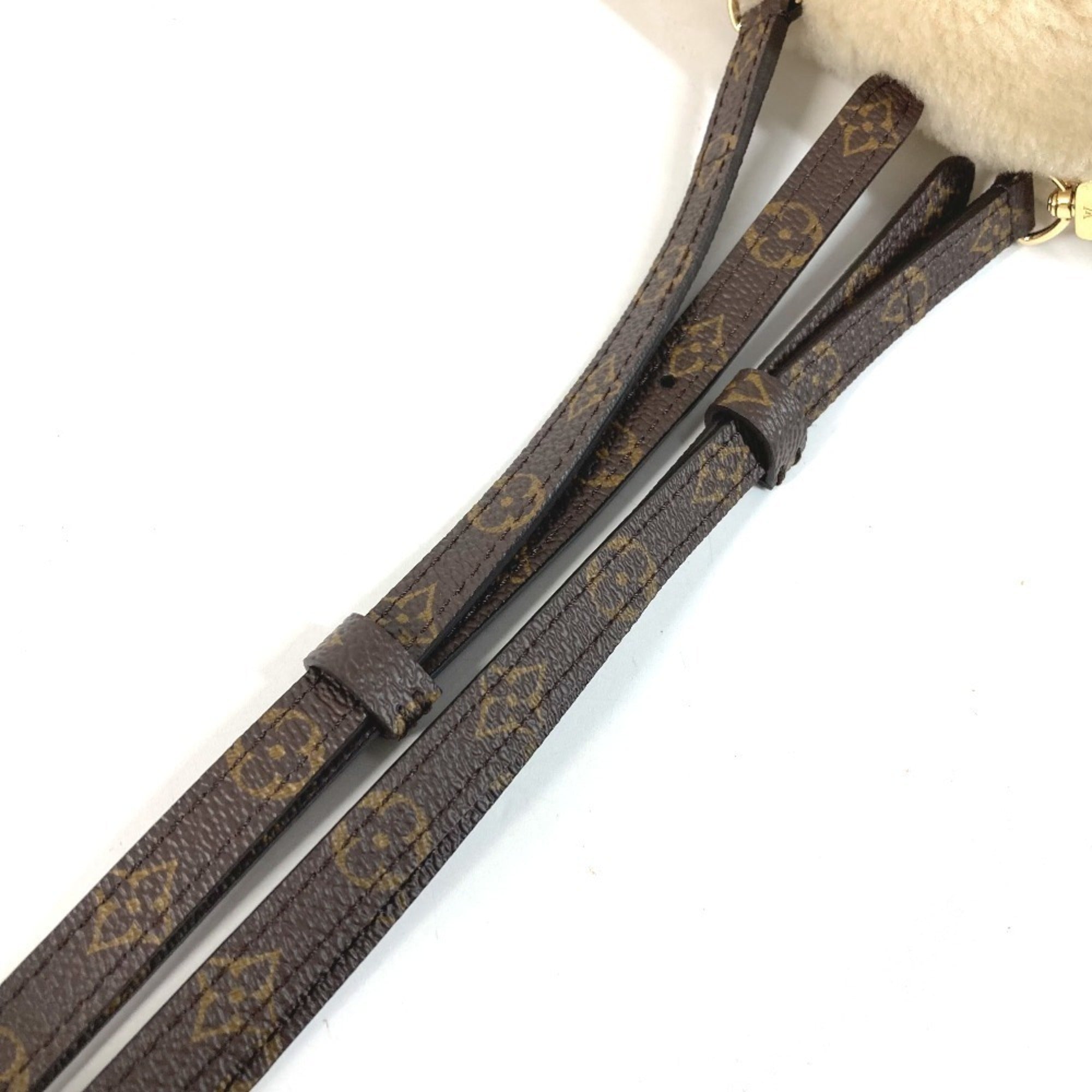 Louis Vuitton Beige Canvas Backpack Handbag Shoulder Bag (Pre-Owned)