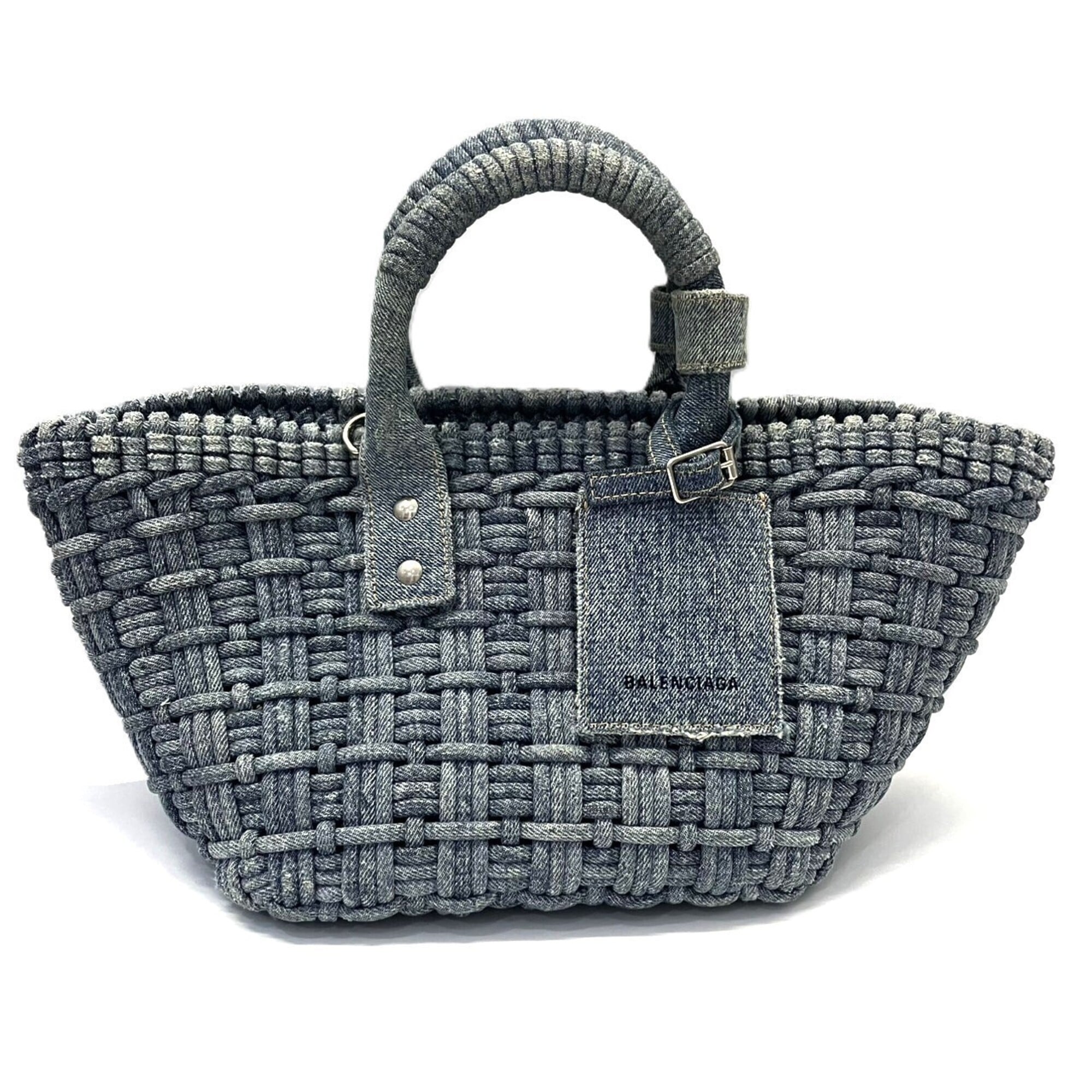 Balenciaga Denim Shoulder Bag (Pre-Owned)