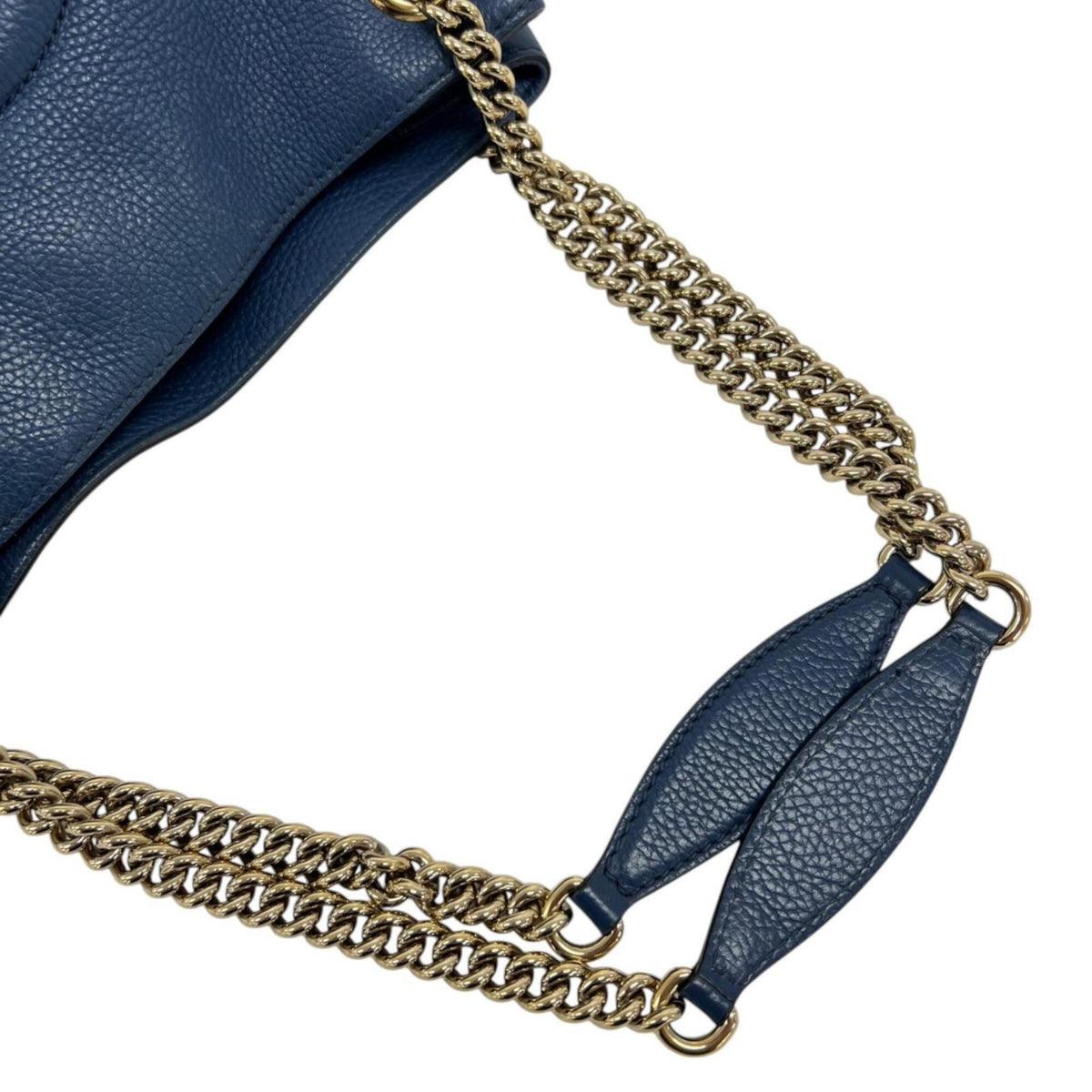 Gucci Blue Leather Shoulder Bag (Pre-Owned)