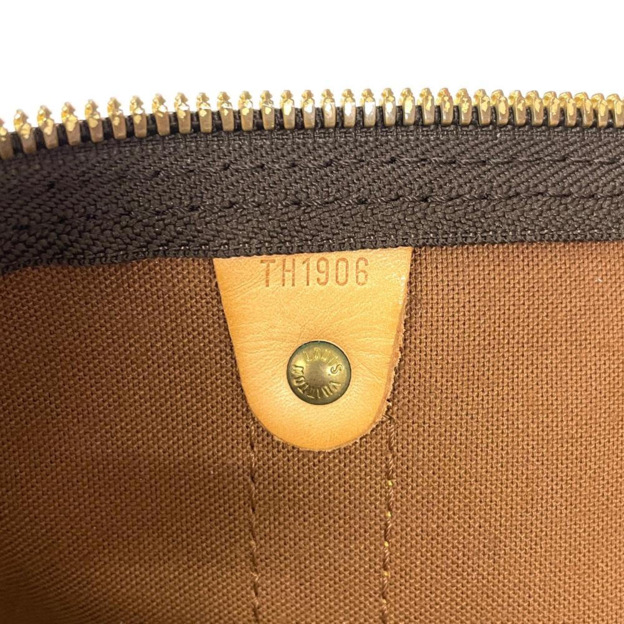 Louis Vuitton Brown Monogram Canvas Boston Bag (Pre-Owned)