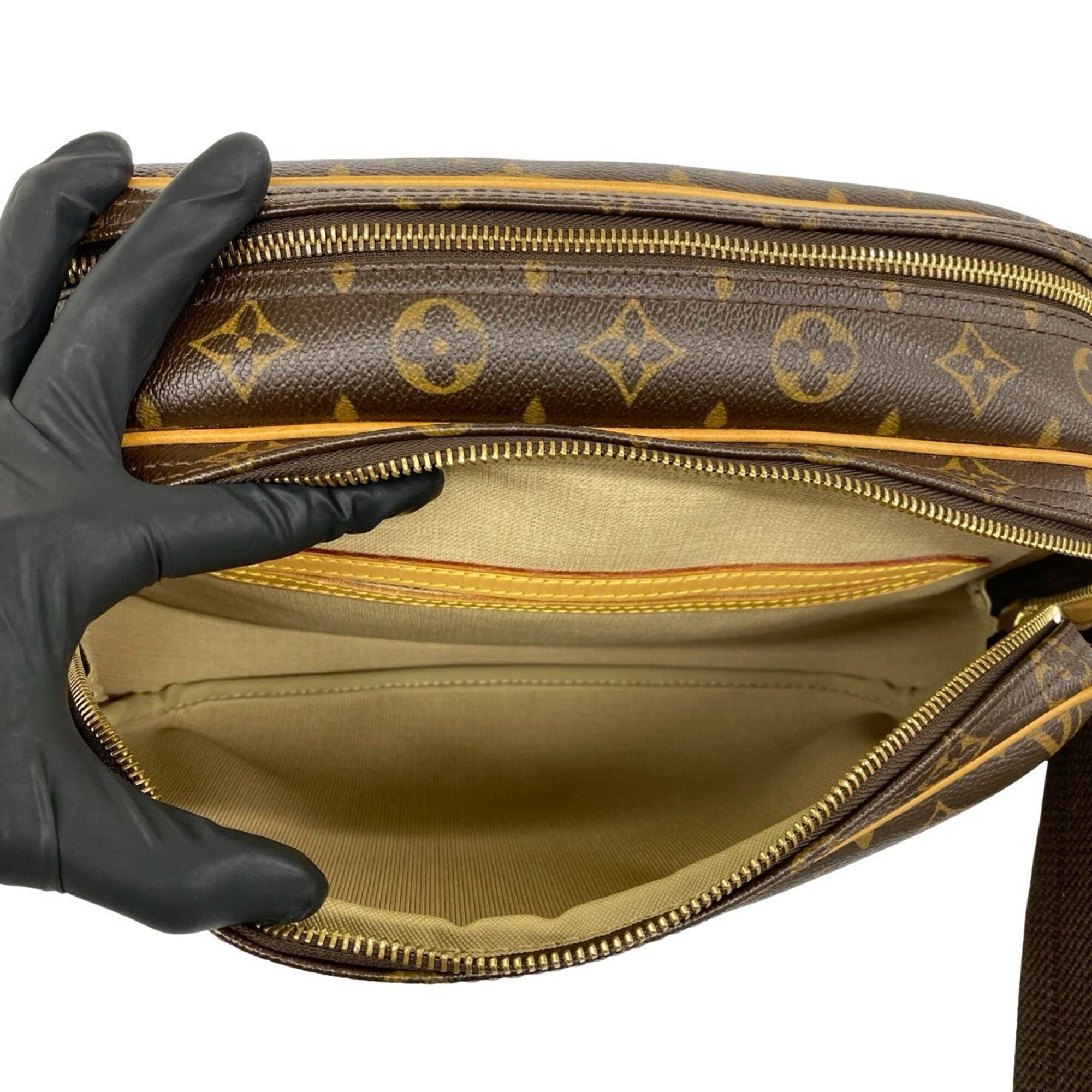 Louis Vuitton Brown Leather Pvc Pochette Shoulder Bag (Pre-Owned)