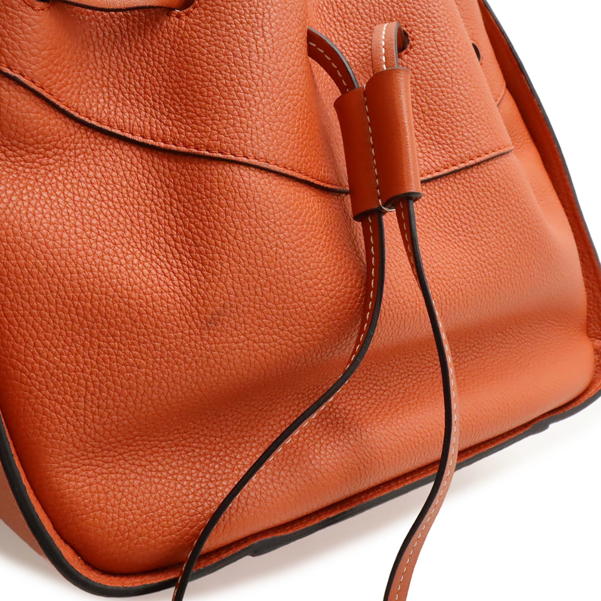 Loewe Hammock Orange Leather Handbag Shoulder Bag (Pre-Owned)