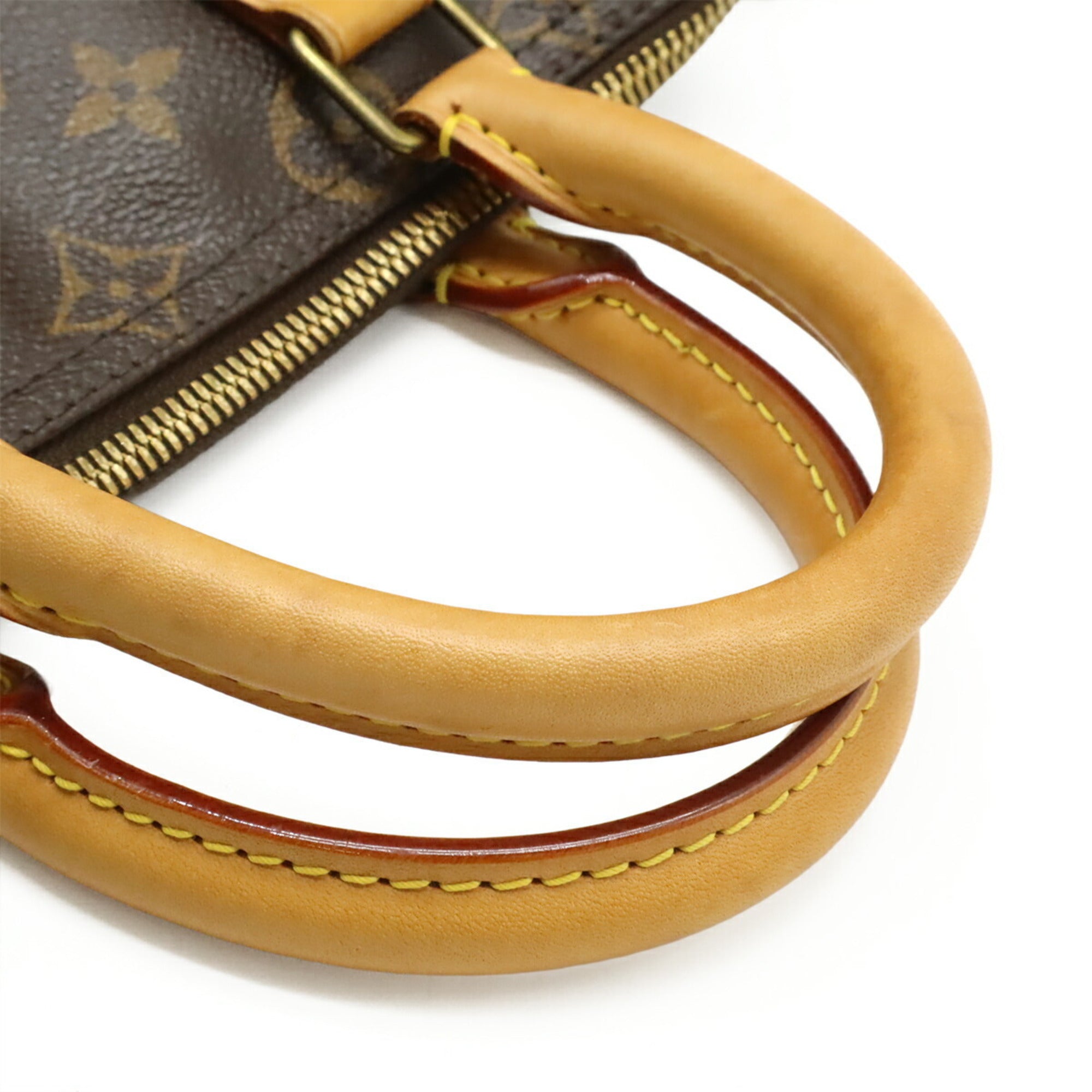 Louis Vuitton Brown Monogram Canvas Boston Bag Handbag Shoulder Bag (Pre-Owned)