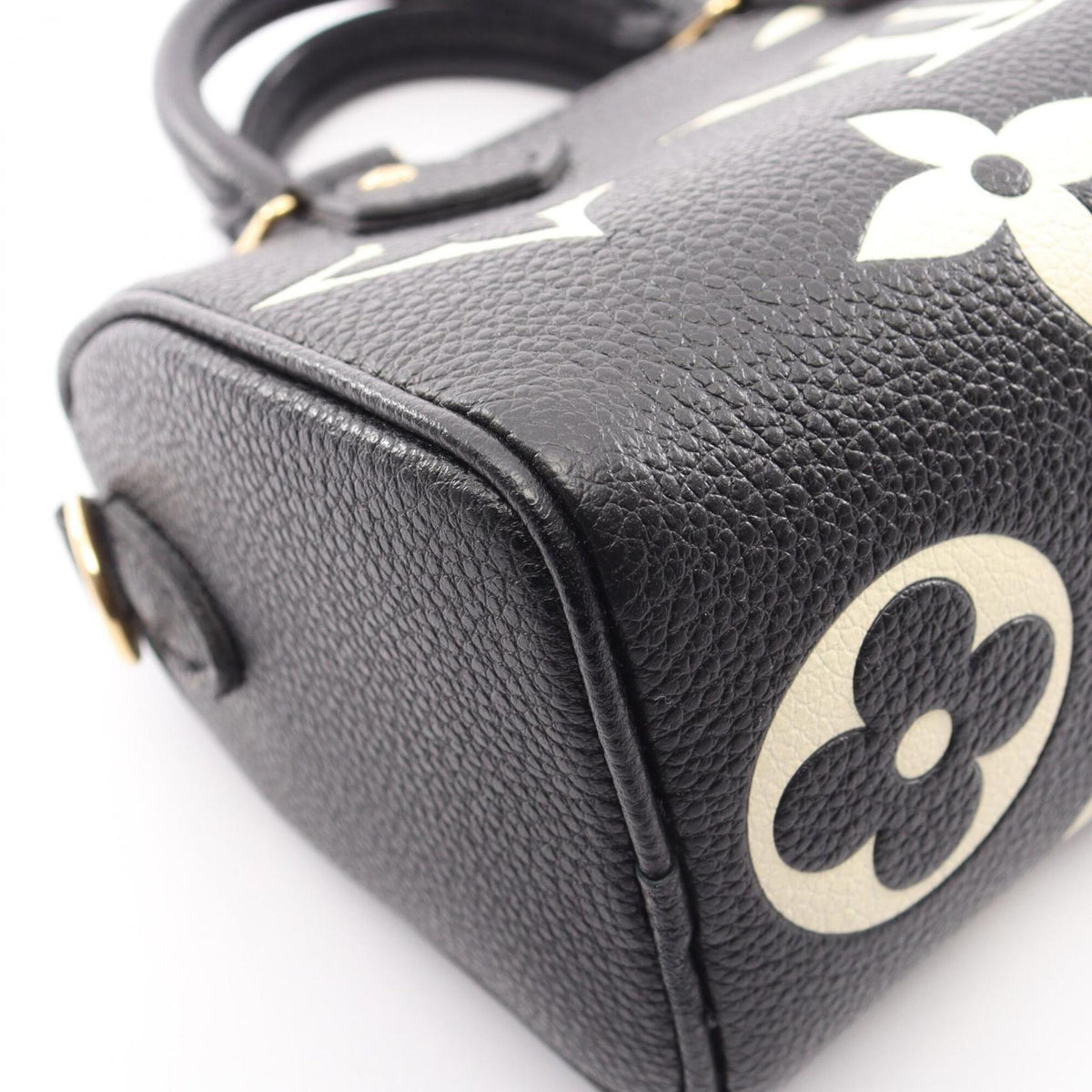 Louis Vuitton Beige Bicolor Black Monogram Empreinte Leather Handbag (Pre-Owned)