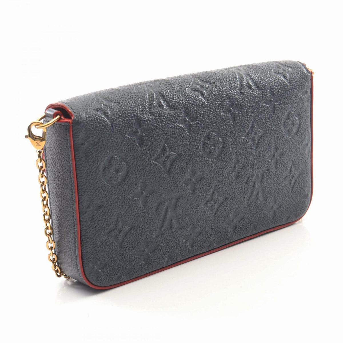 Louis Vuitton Marine Rouge Navy Red Color Leather Pochette Shoulder Bag (Pre-Owned)