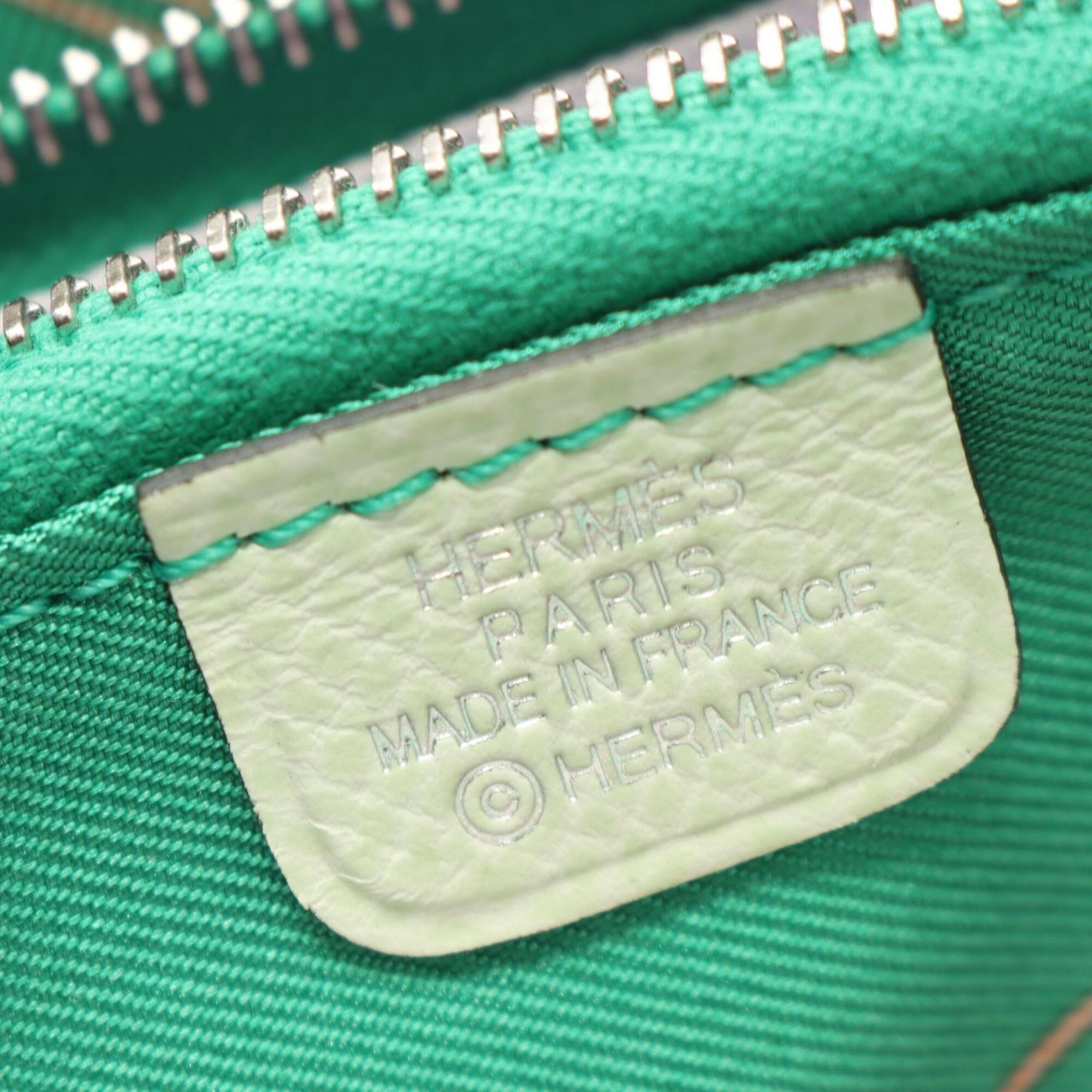 Hermes Green Epsom Leather Coin Purse/Coin Case (Pre-Owned)
