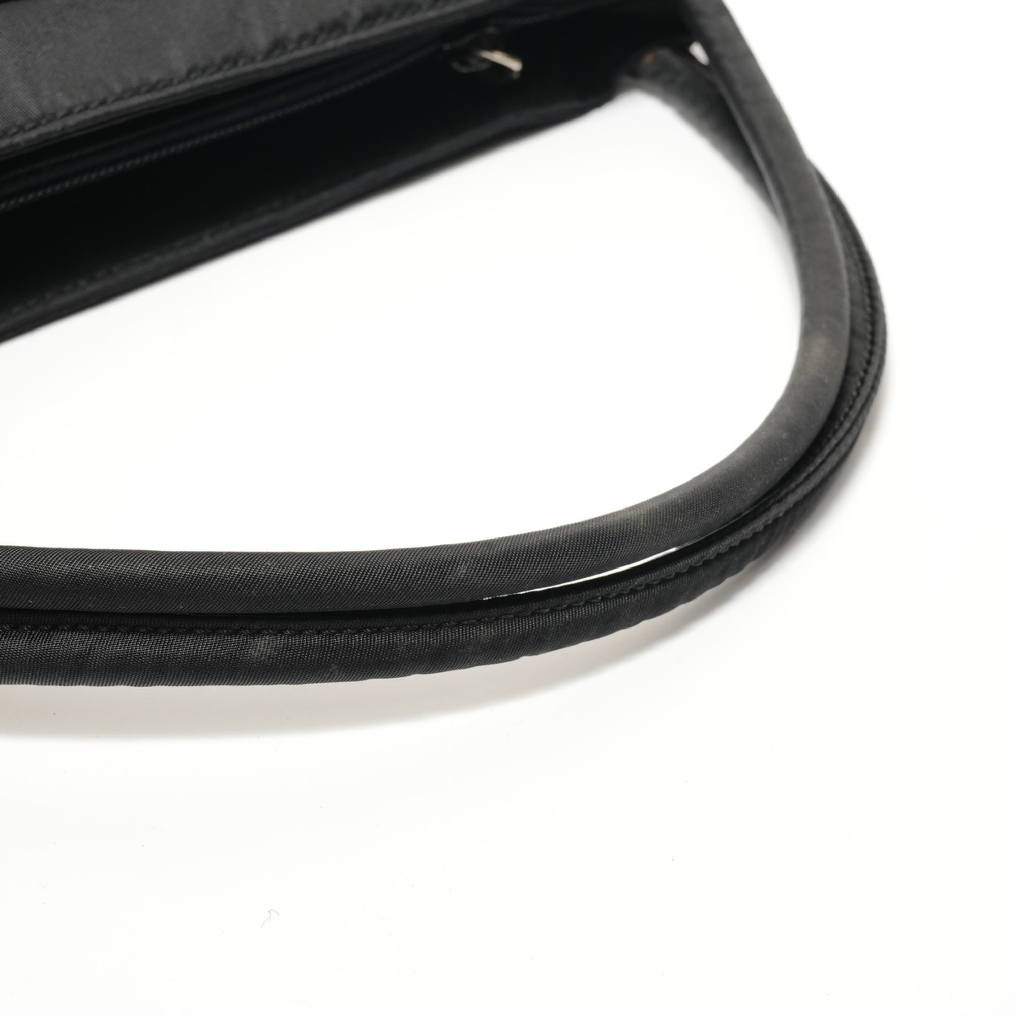 Prada Black Brown Nylon Handbag (Pre-Owned)