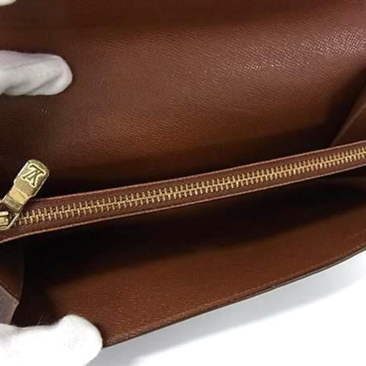Louis Vuitton Monogram Brown Monogram Long Wallet (Bi-Fold) (Pre-Owned)