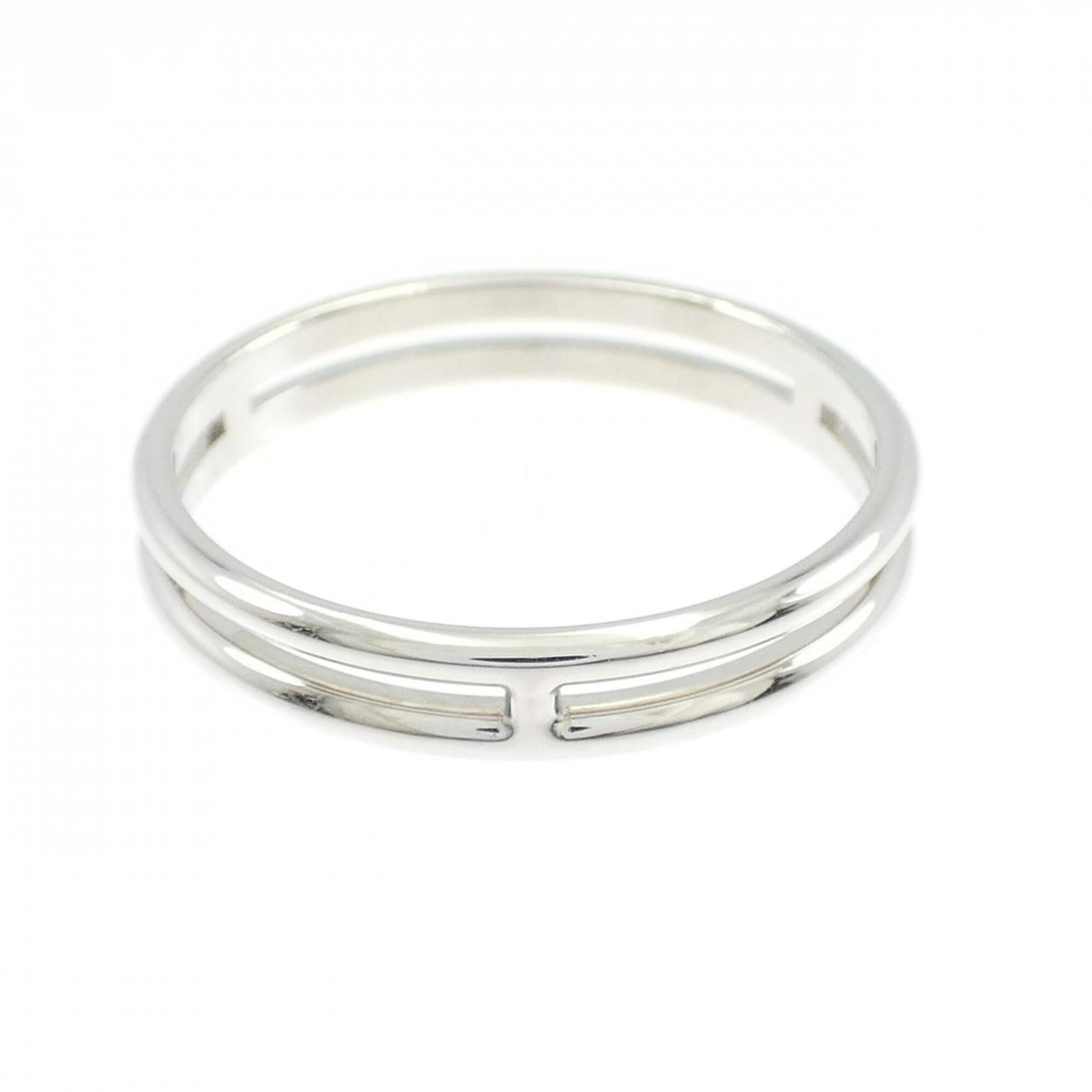 Hermes White Gold (18K) Band Ring (Pre-Owned)