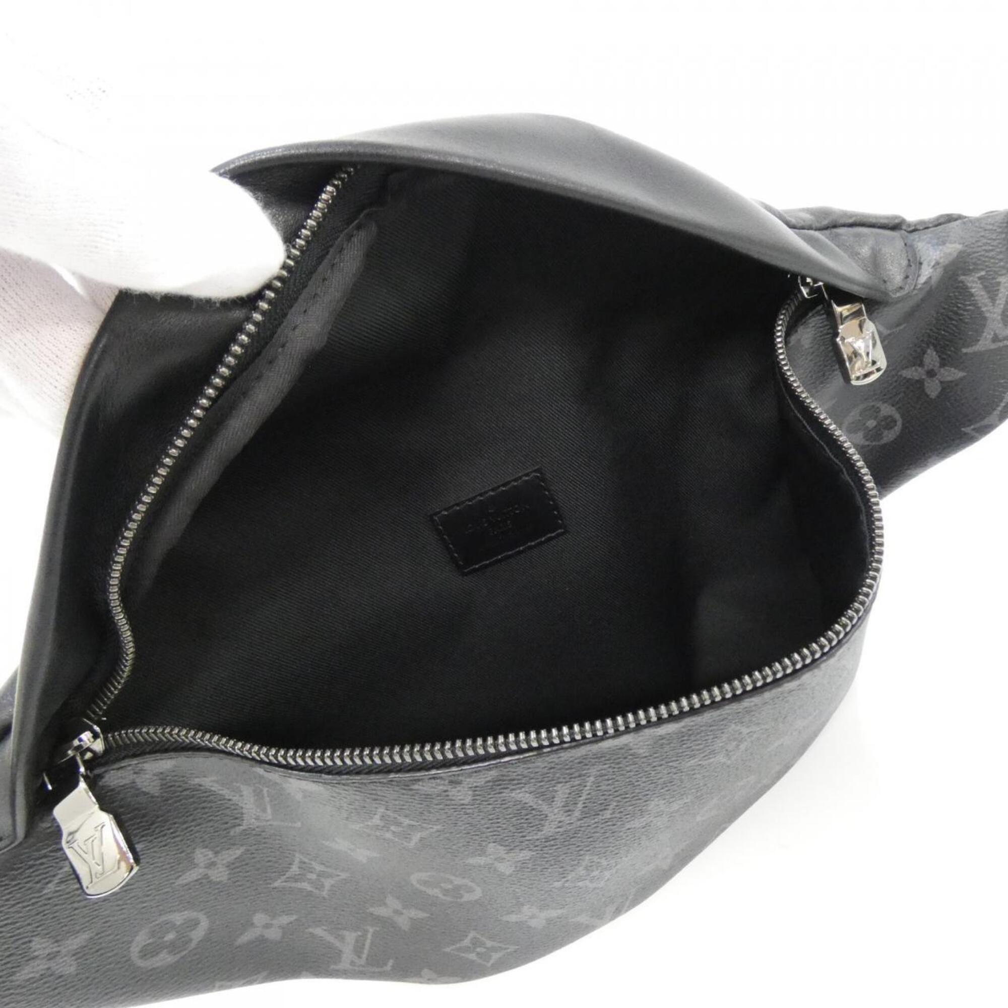 Louis Vuitton Black Coated Canvas Shoulder Bag Sling Bag (Pre-Owned)