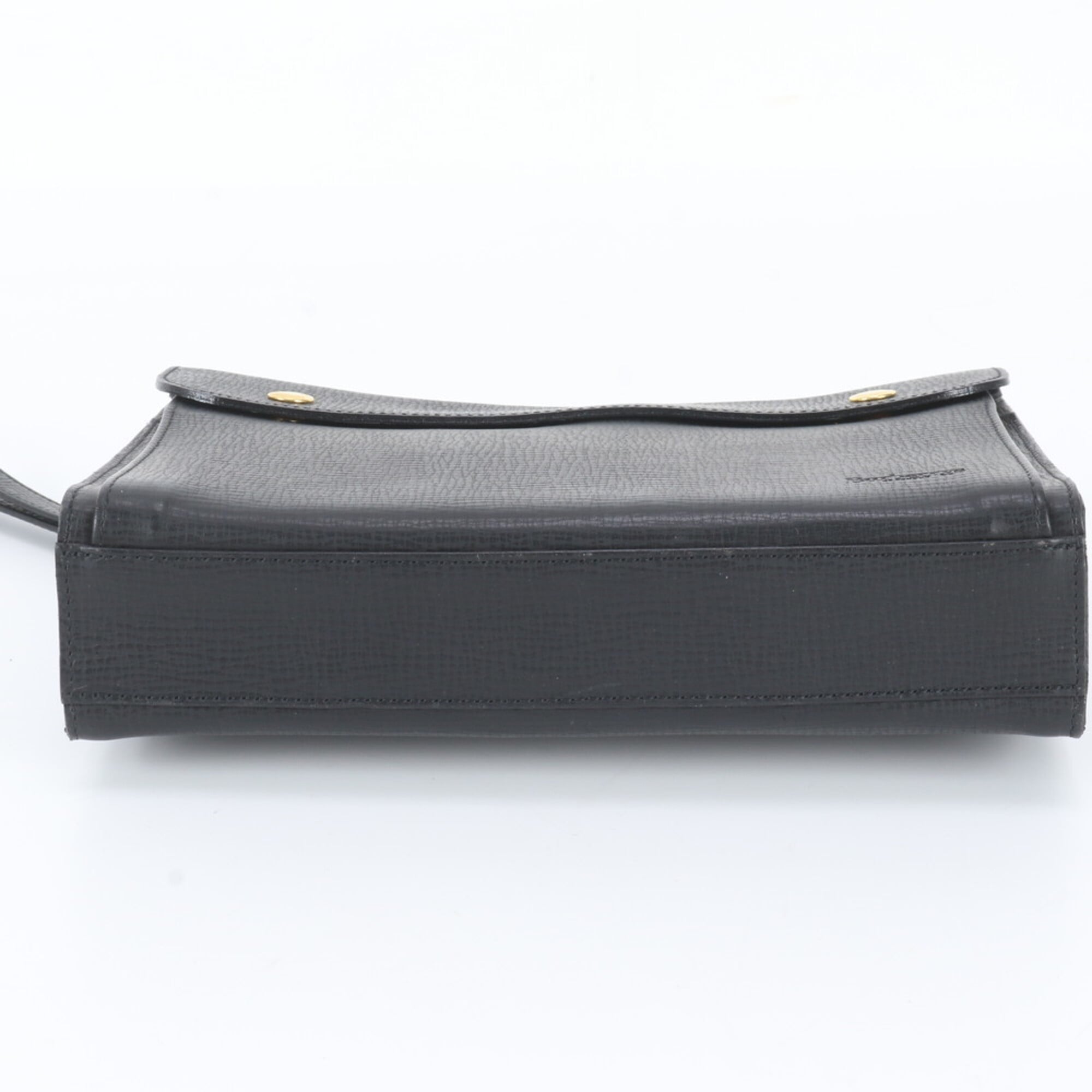 Burberry Black Leather Clutch Bag (Pre-Owned)