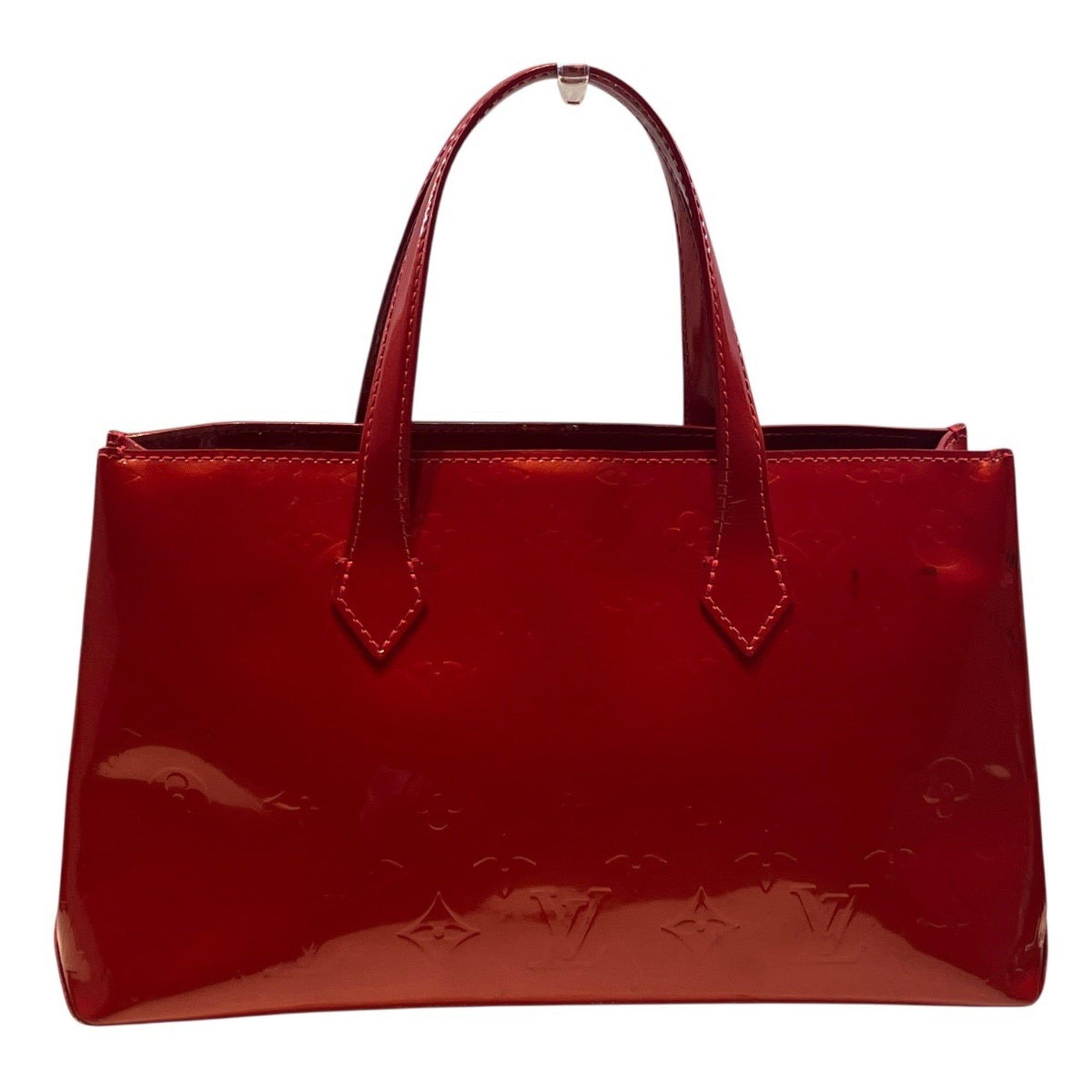 Louis Vuitton Pomme D'amour Red Color Vernis Leather Handbag (Pre-Owned)