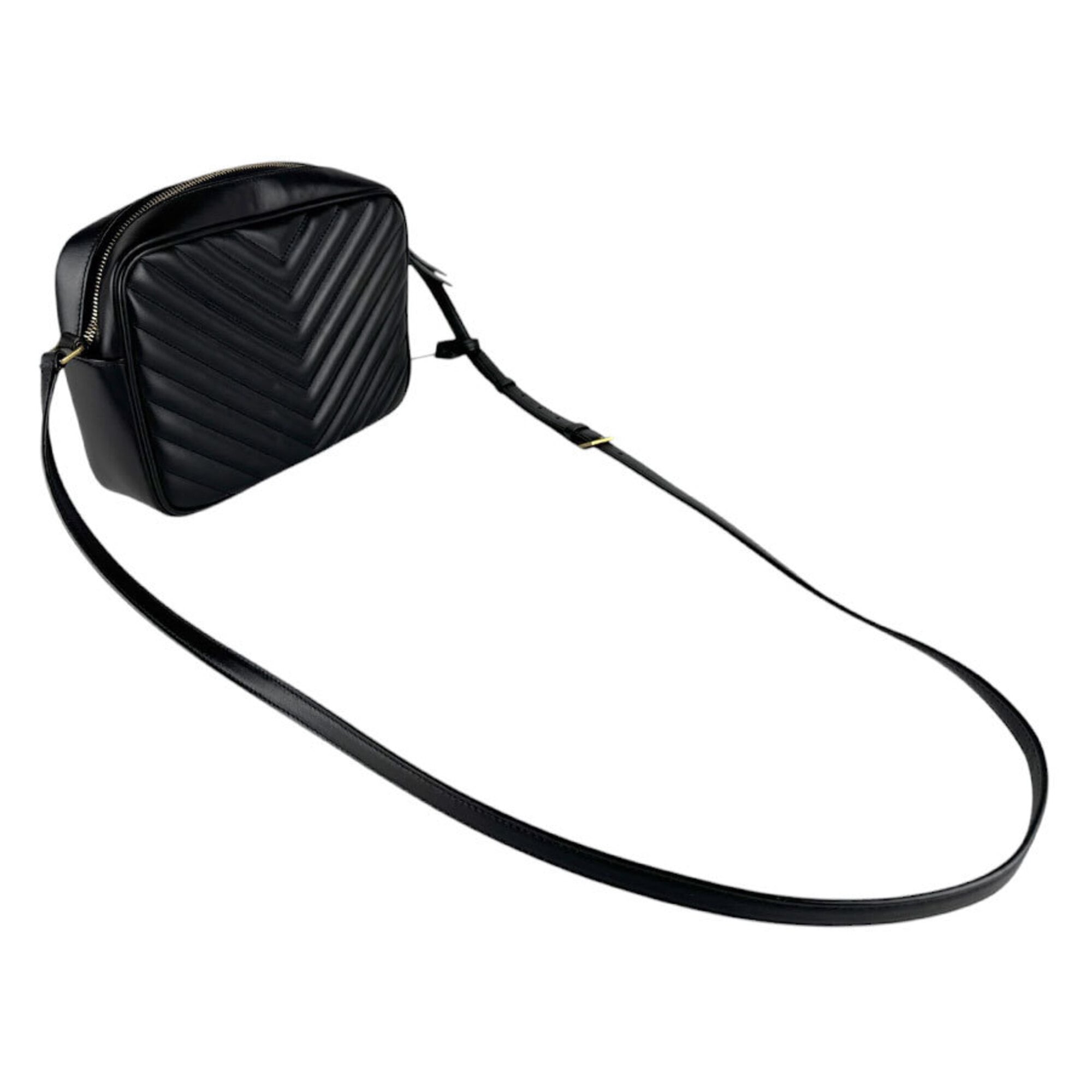 Saint Laurent Black Leather Shoulder Bag (Pre-Owned)