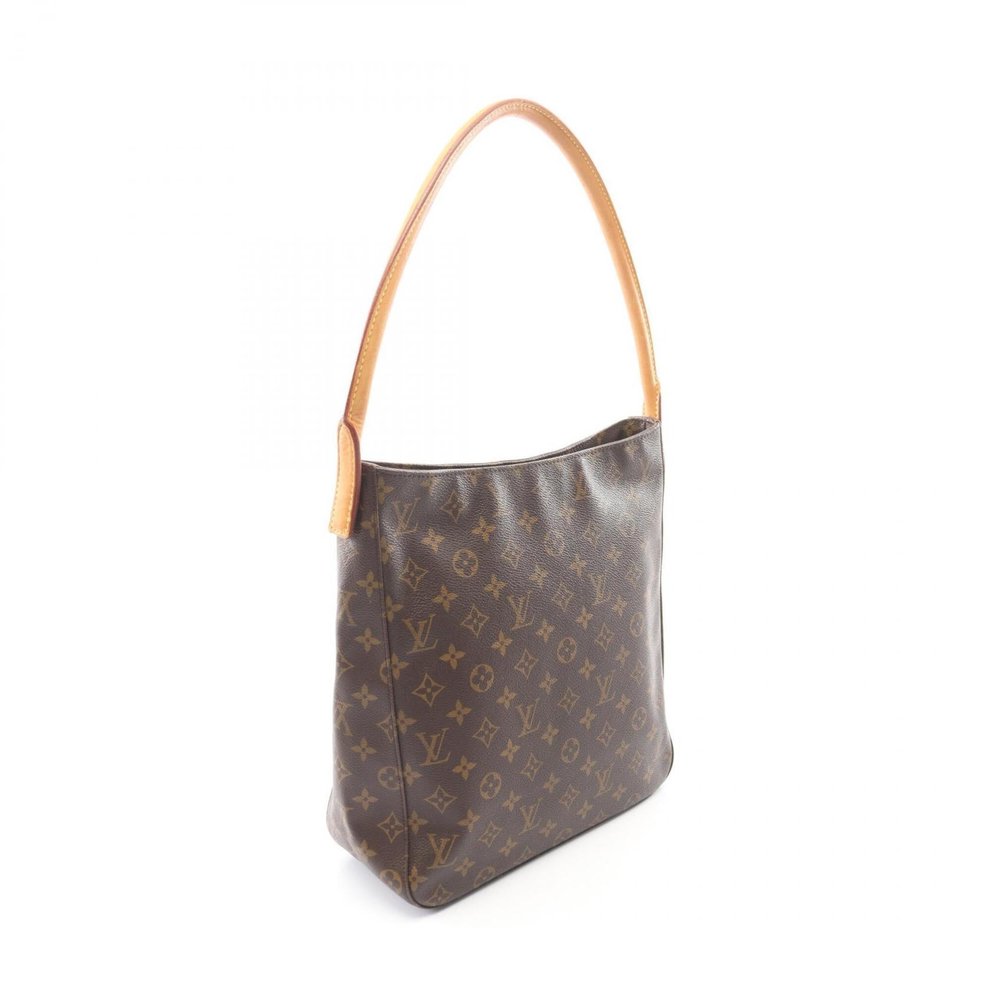 Louis Vuitton Brown Monogram Leather Coated Canvas Handbag Shoulder Bag (Pre-Owned)
