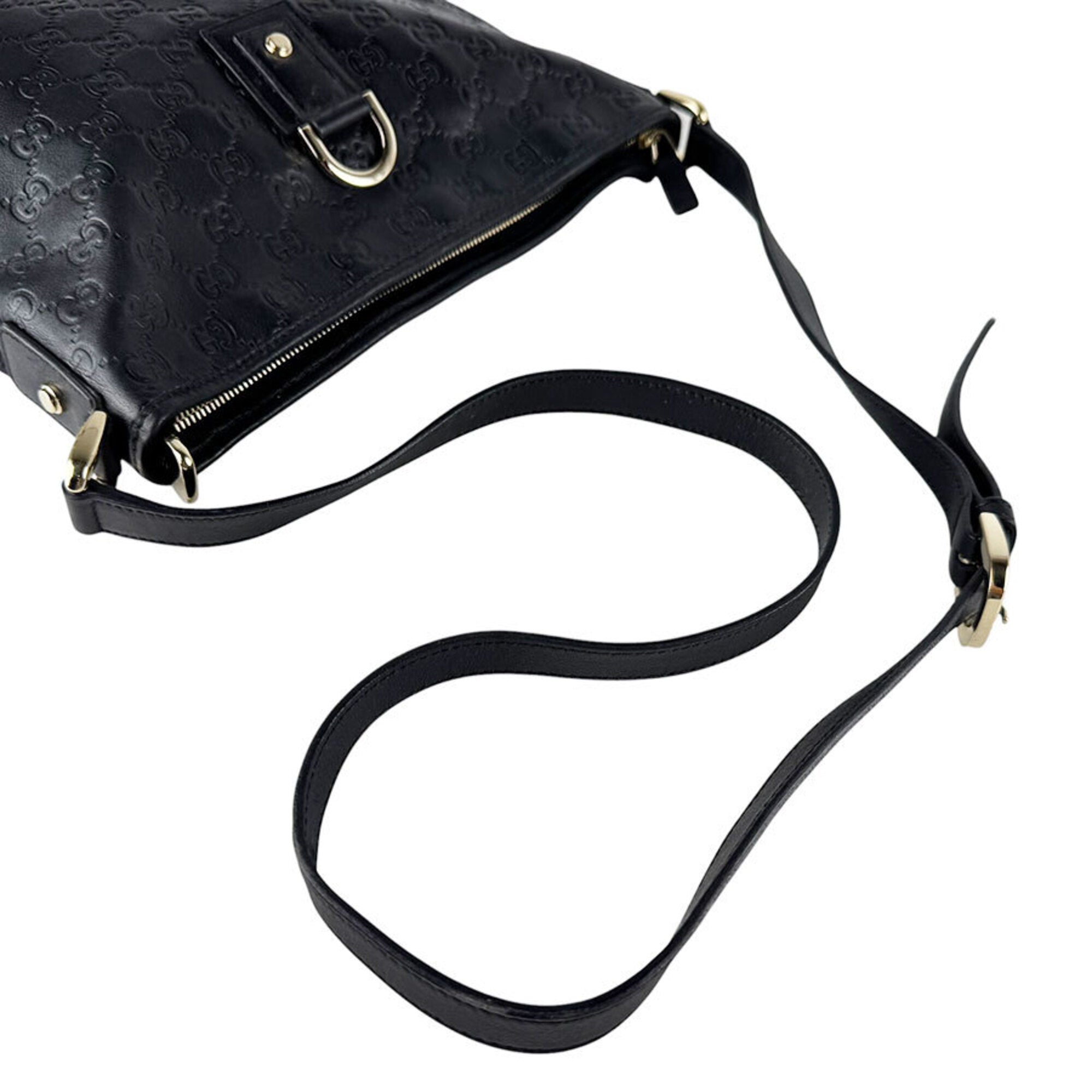 Gucci Black Leather Shoulder Bag (Pre-Owned)