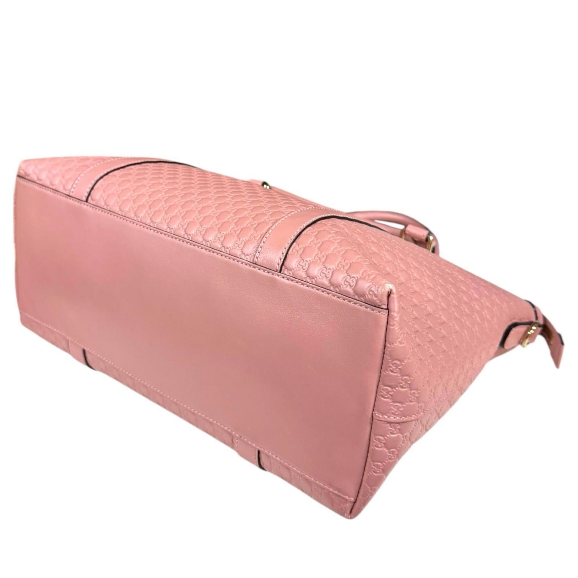 Gucci Pink Leather Shoulder Bag (Pre-Owned)