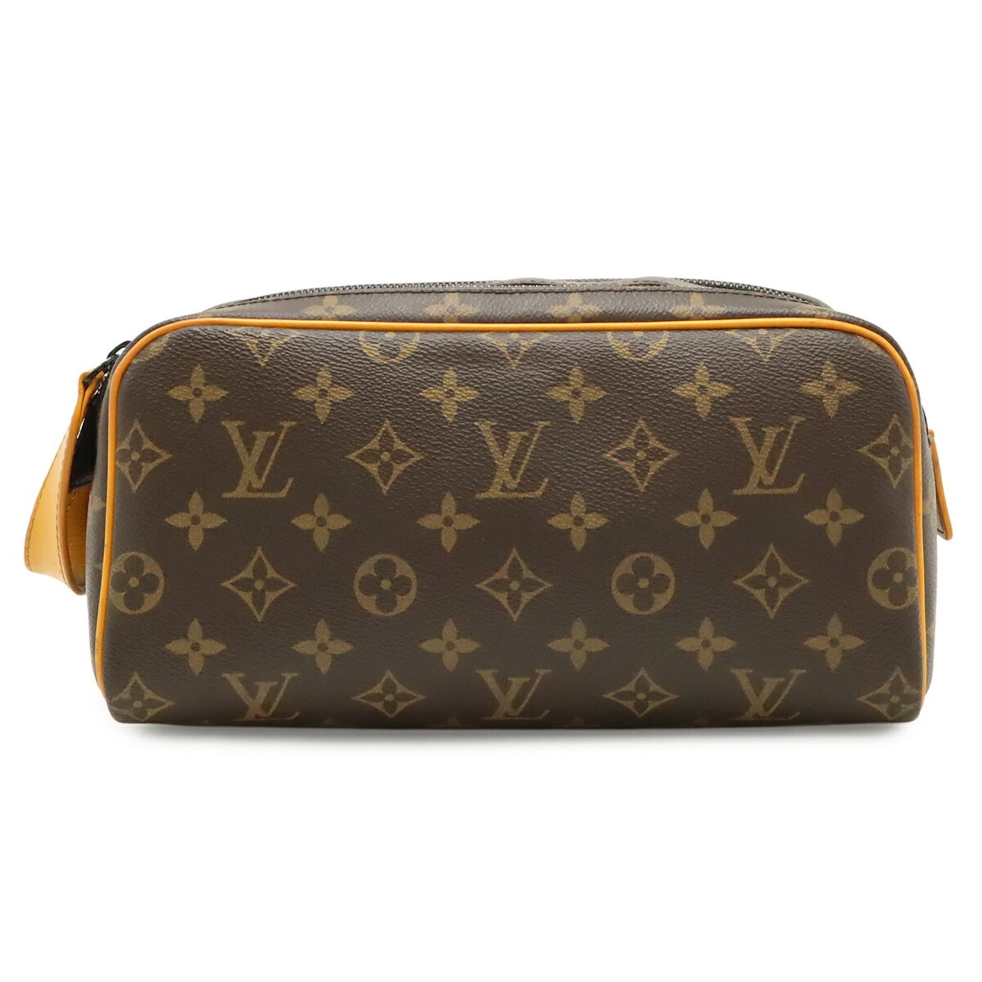 Louis Vuitton Monogram Macassar Monogram Macassar Saffron Yellow Clutch Bag Handbag (Pre-Owned)
