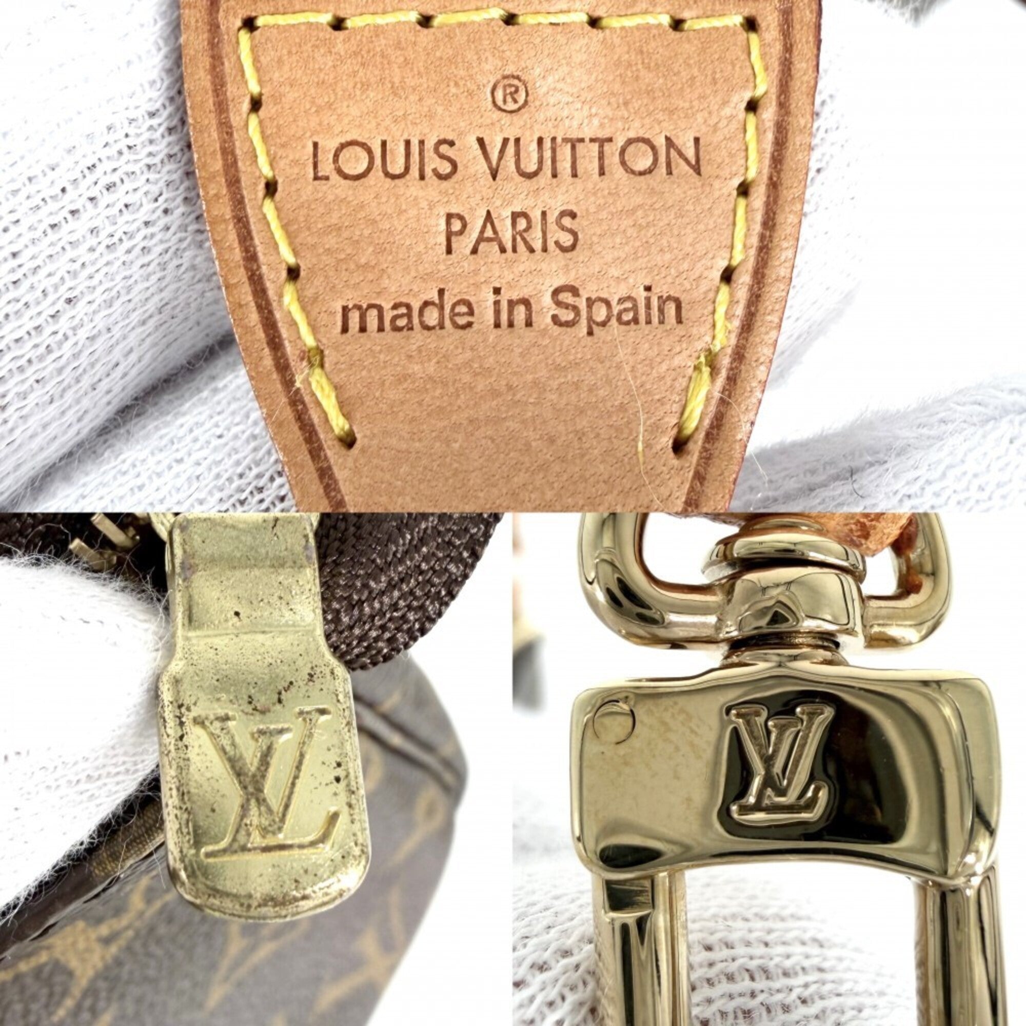 Louis Vuitton Brown Monogram White Monogram Handbag Pochette (Pre-Owned)