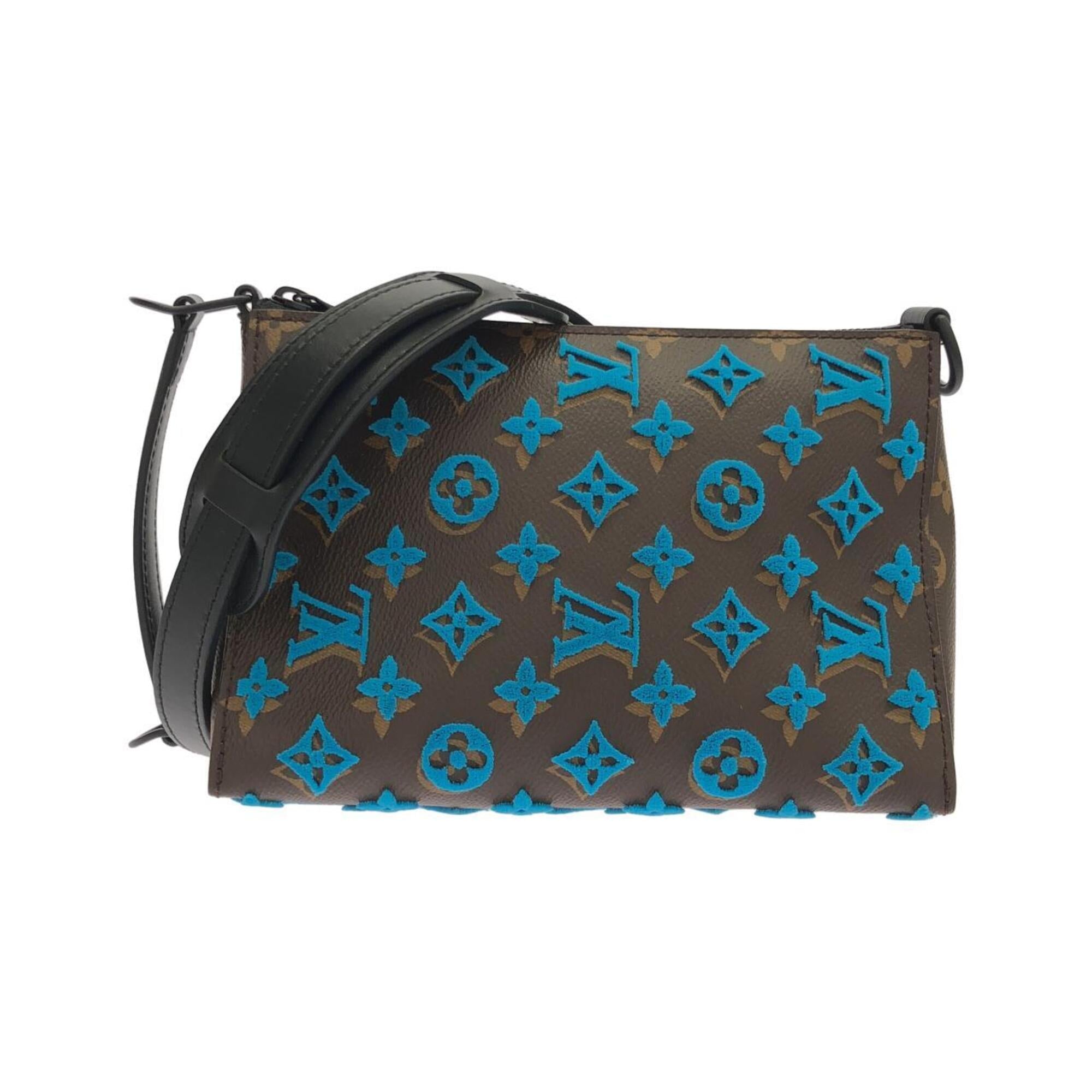 Louis Vuitton Marron Turquoise Coated Canvas Shoulder Bag (Pre-Owned)