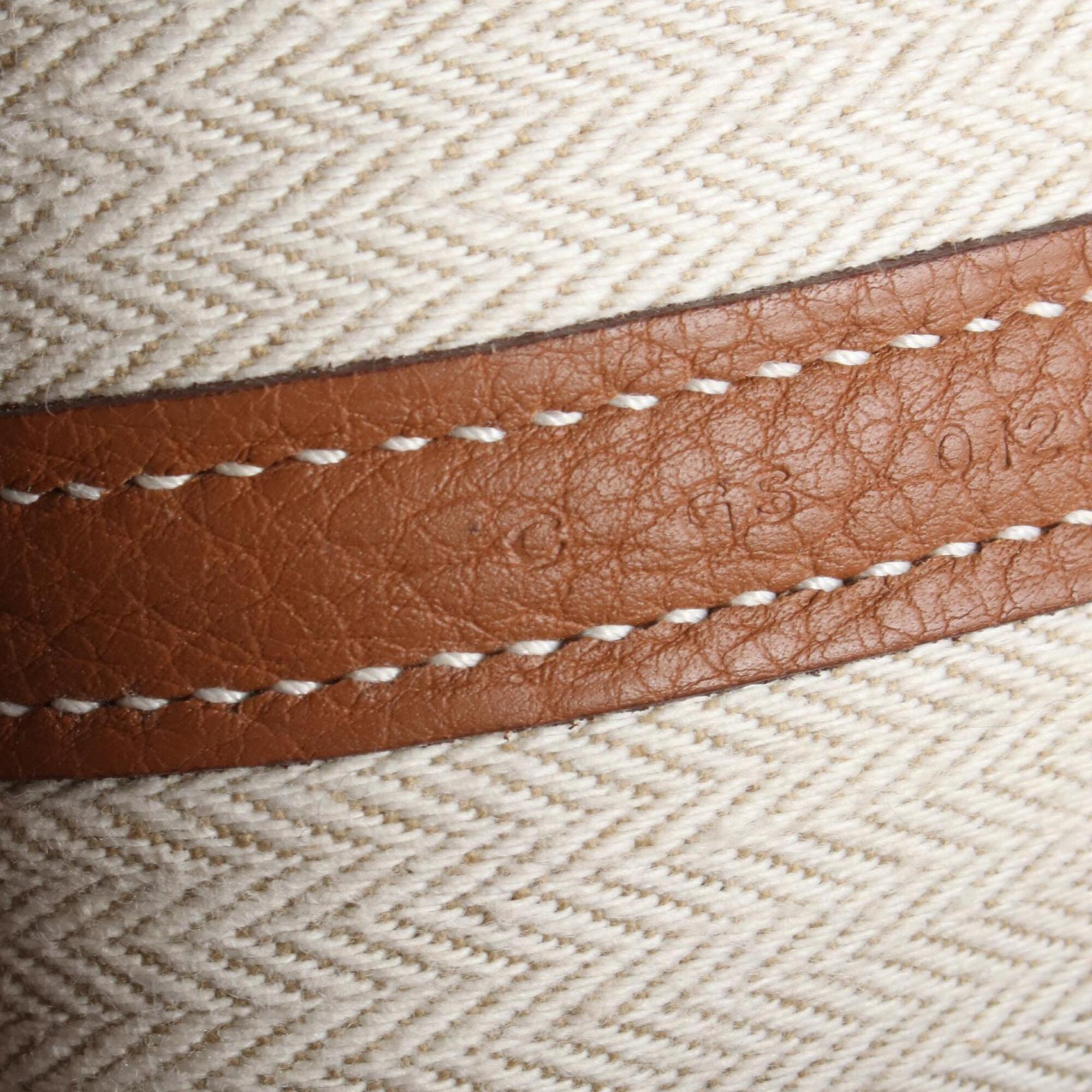 Hermes Brown Negonda Leather Handbag Tote Bag (Pre-Owned)