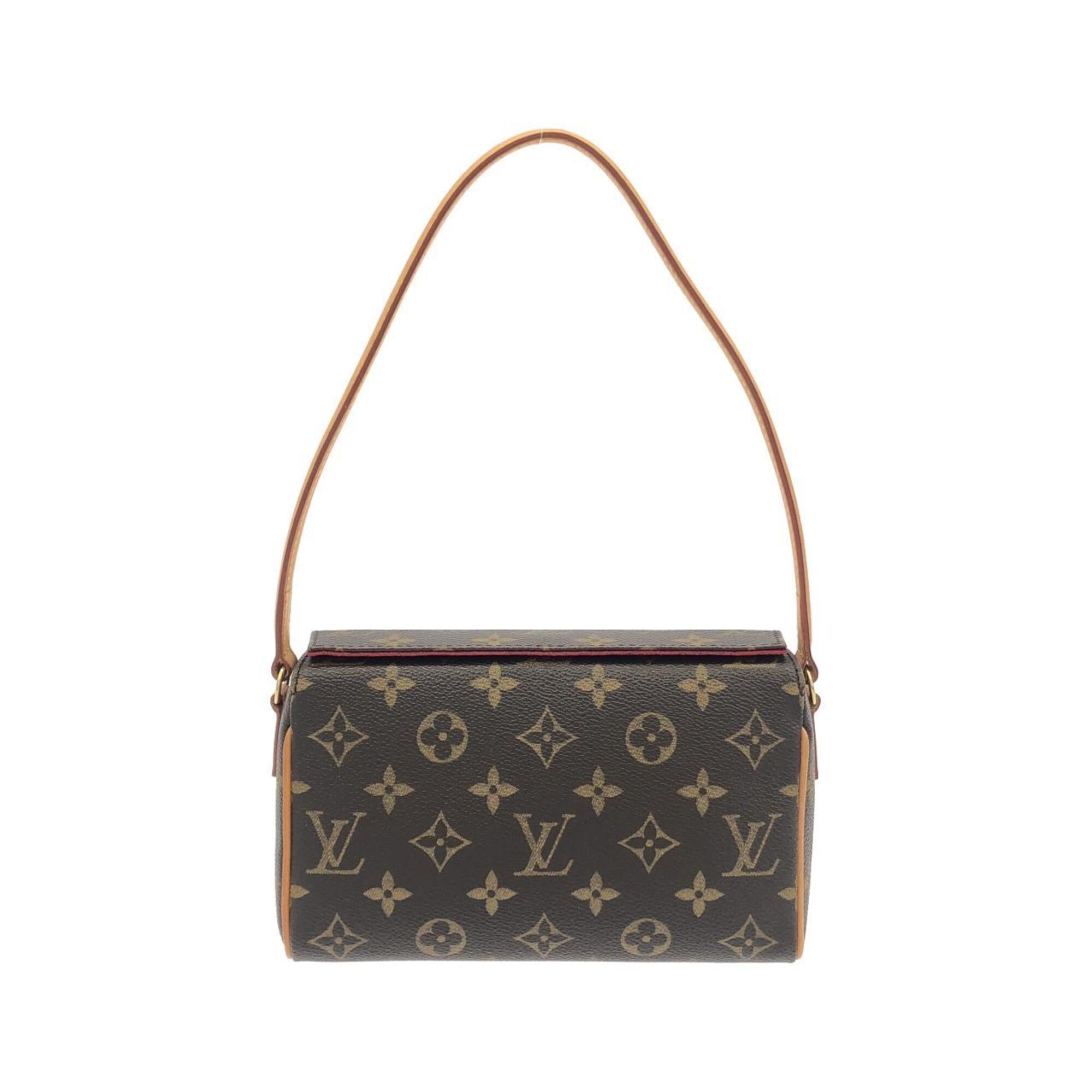 Louis Vuitton Monogram Marron Coated Canvas Handbag (Pre-Owned)