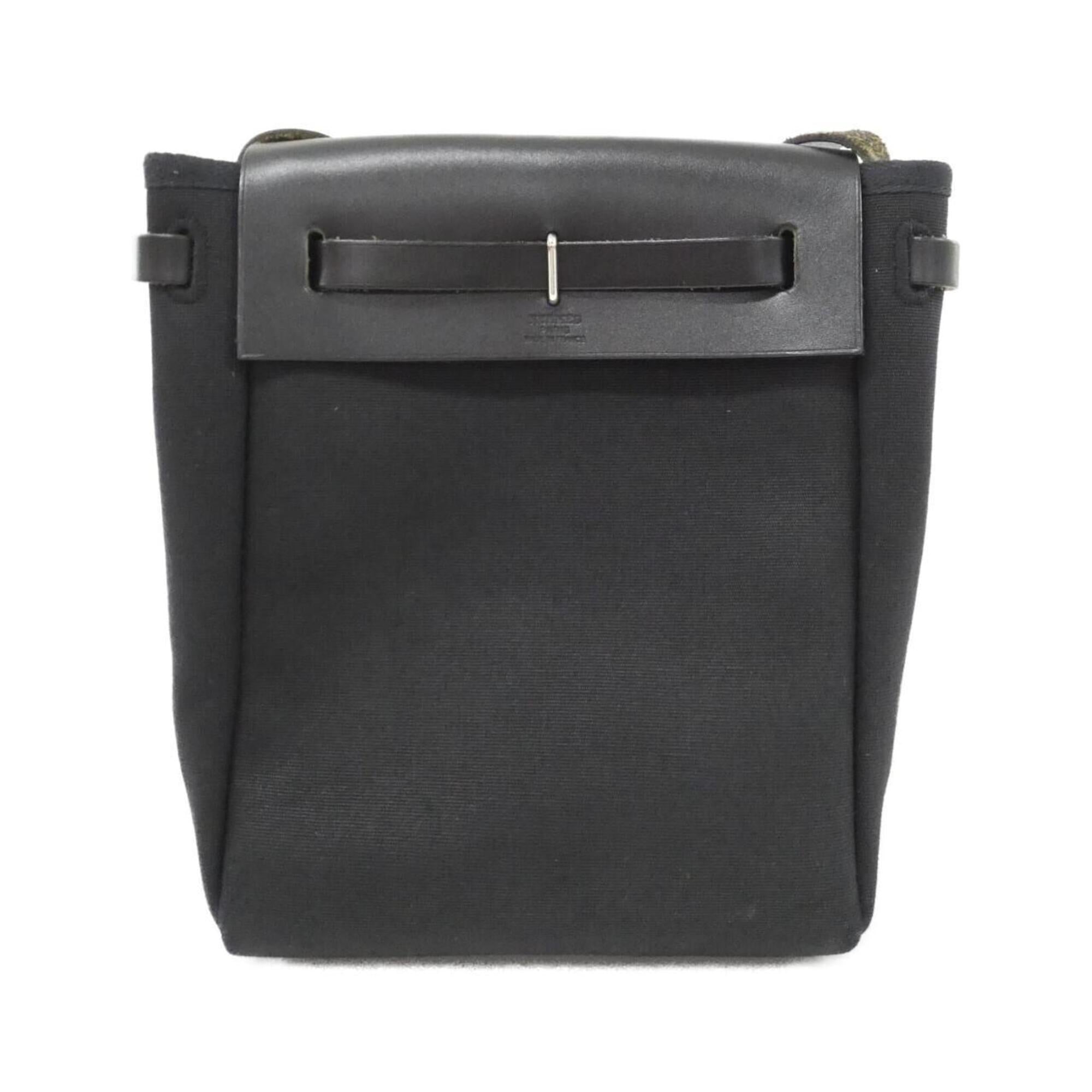 Hermes Black Leather Shoulder Bag (Pre-Owned)