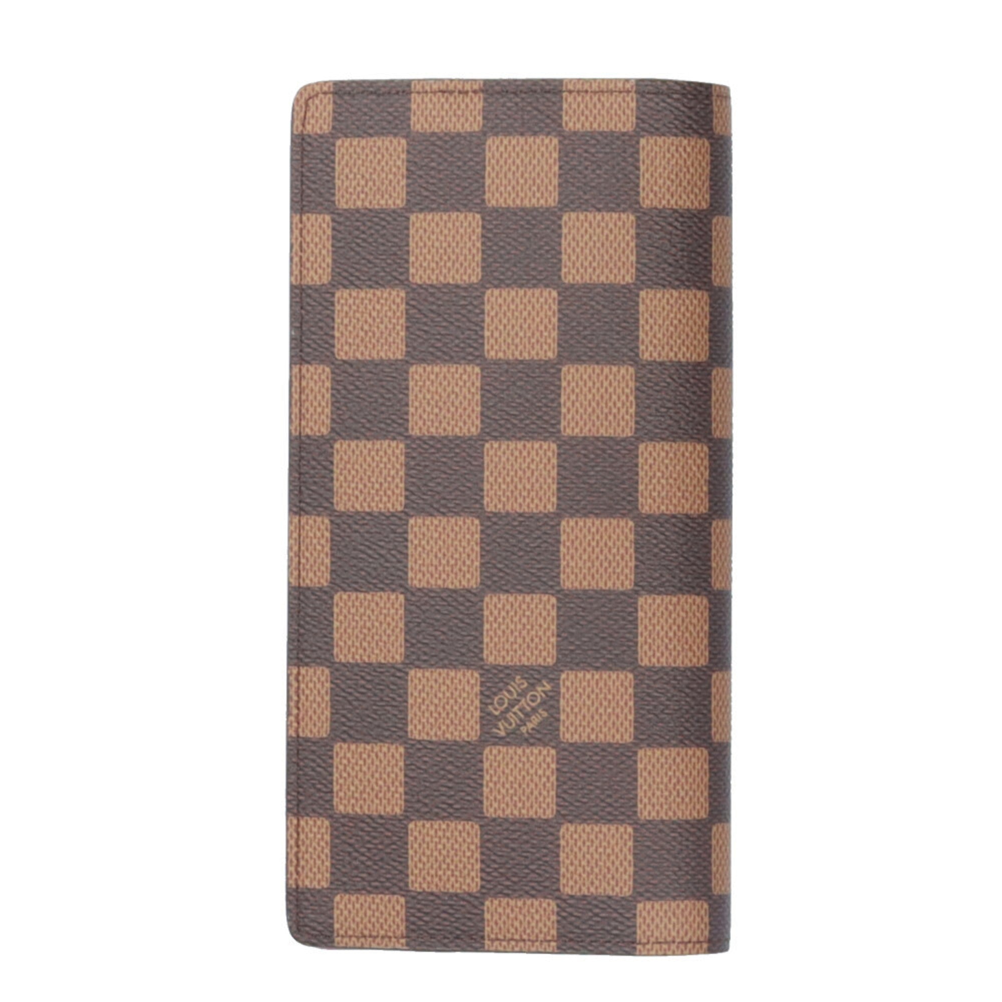 Louis Vuitton Brown Damier Canvas Long Wallet (Bi-Fold) (Pre-Owned)