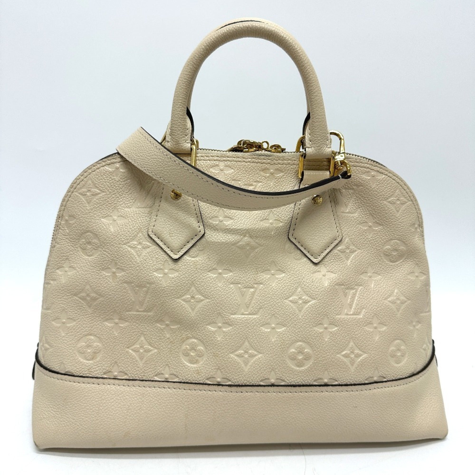 Louis Vuitton Beige Monogram Empreinte Handbag (Pre-Owned)