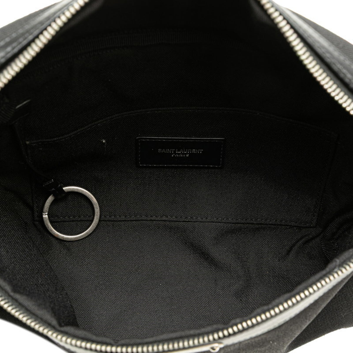 Saint Laurent Black Canvas Leather Fanny Pack (Pre-Owned)