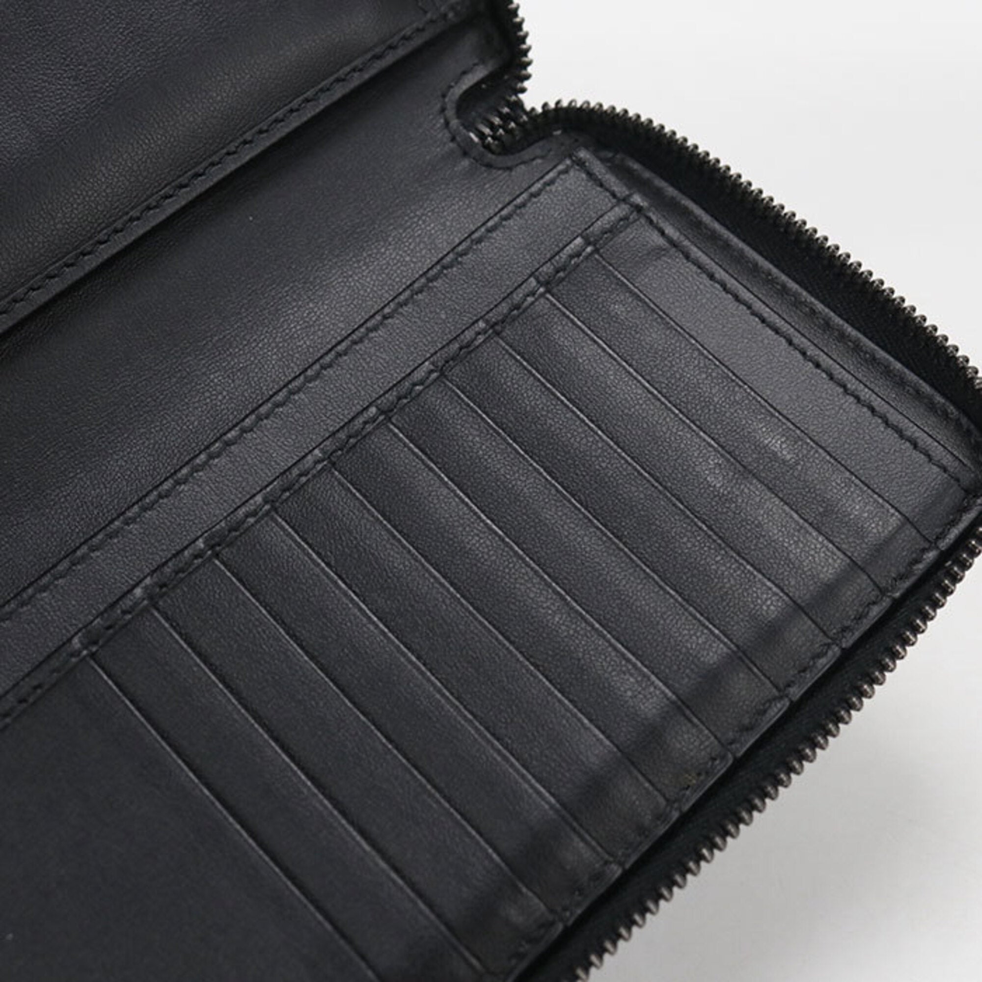 Christian Dior Black Jacquard Long Wallet (Bi-Fold) (Pre-Owned)