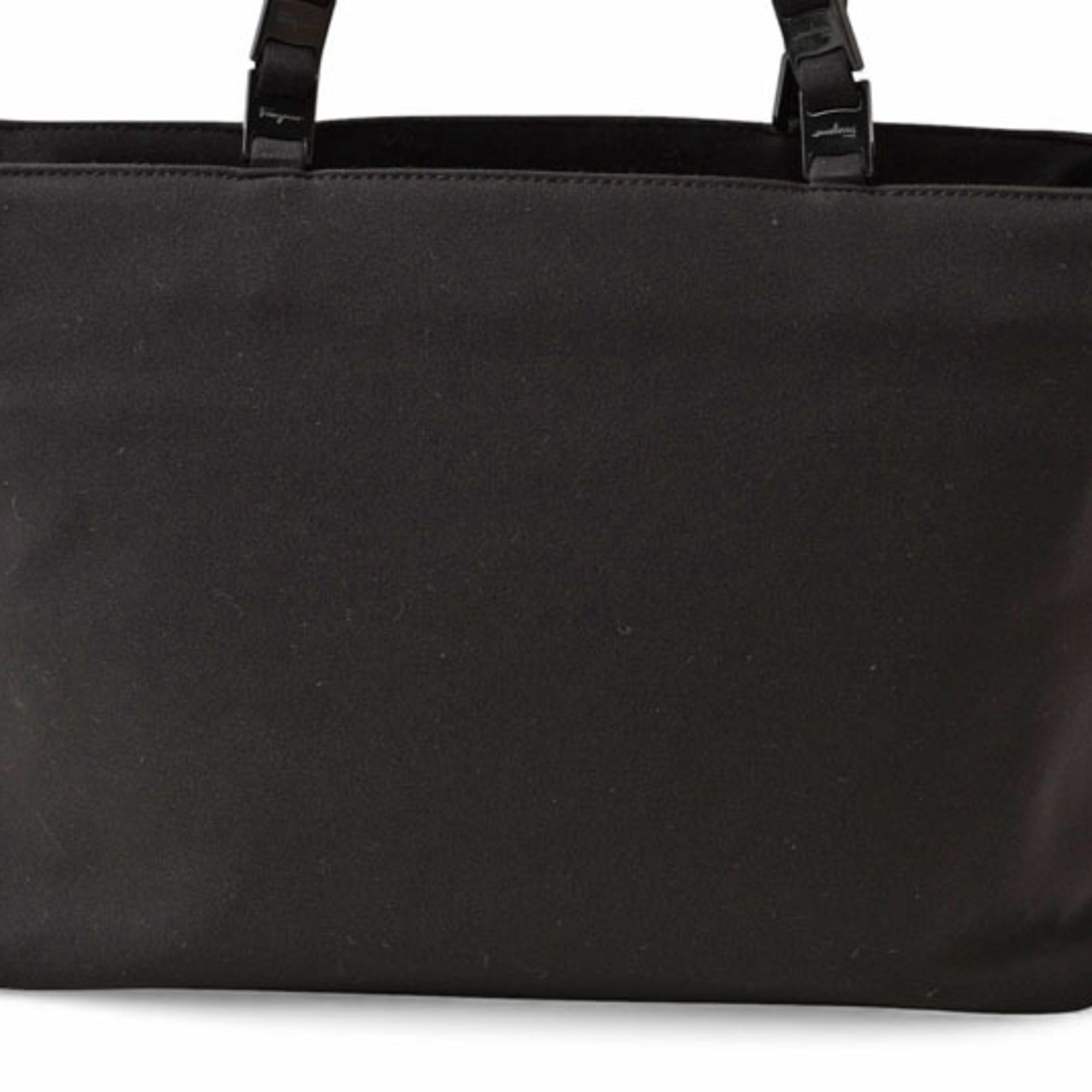 Salvatore Ferragamo Black Nylon Shoulder Bag Tote Bag (Pre-Owned)