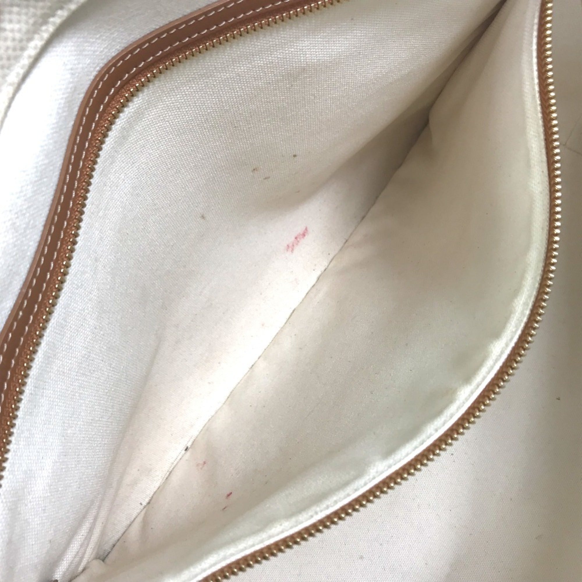 Celine Cabas Beige Canvas Leather Shoulder Bag Tote Bag (Pre-Owned)