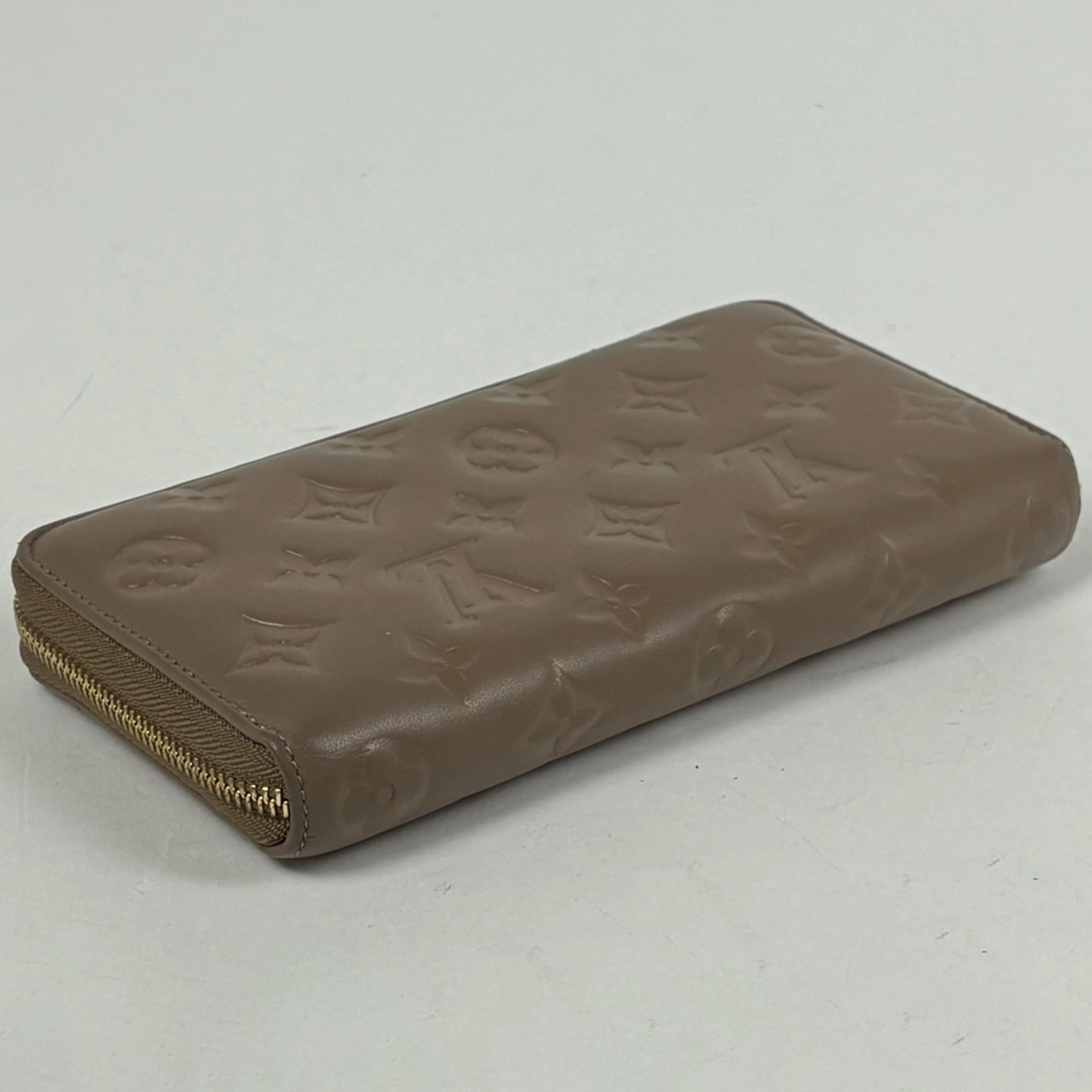 Louis Vuitton Monogram Taupe Leather Long Wallet (Bi-Fold) (Pre-Owned)