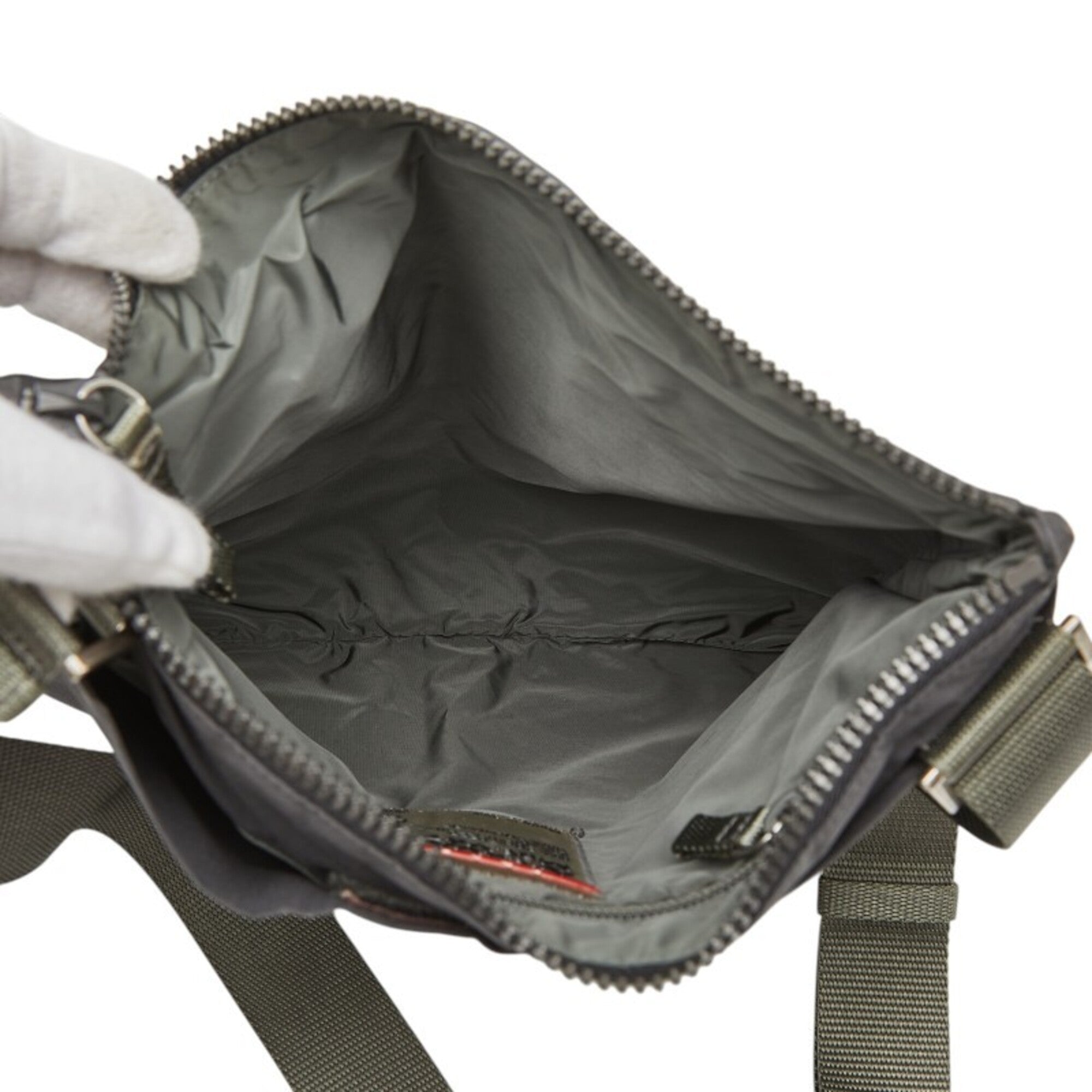 Pradasports Gray Nylon Shoulder Bag (Pre-Owned)