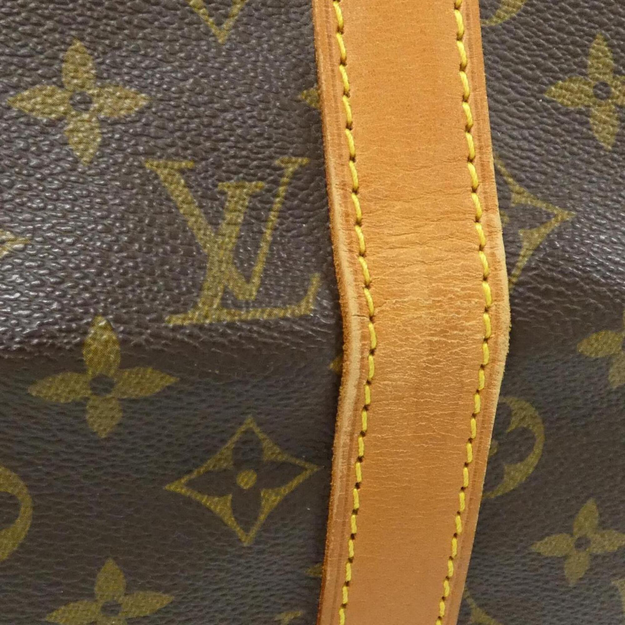 Louis Vuitton Monogram Marron Coated Canvas Boston Bag (Pre-Owned)
