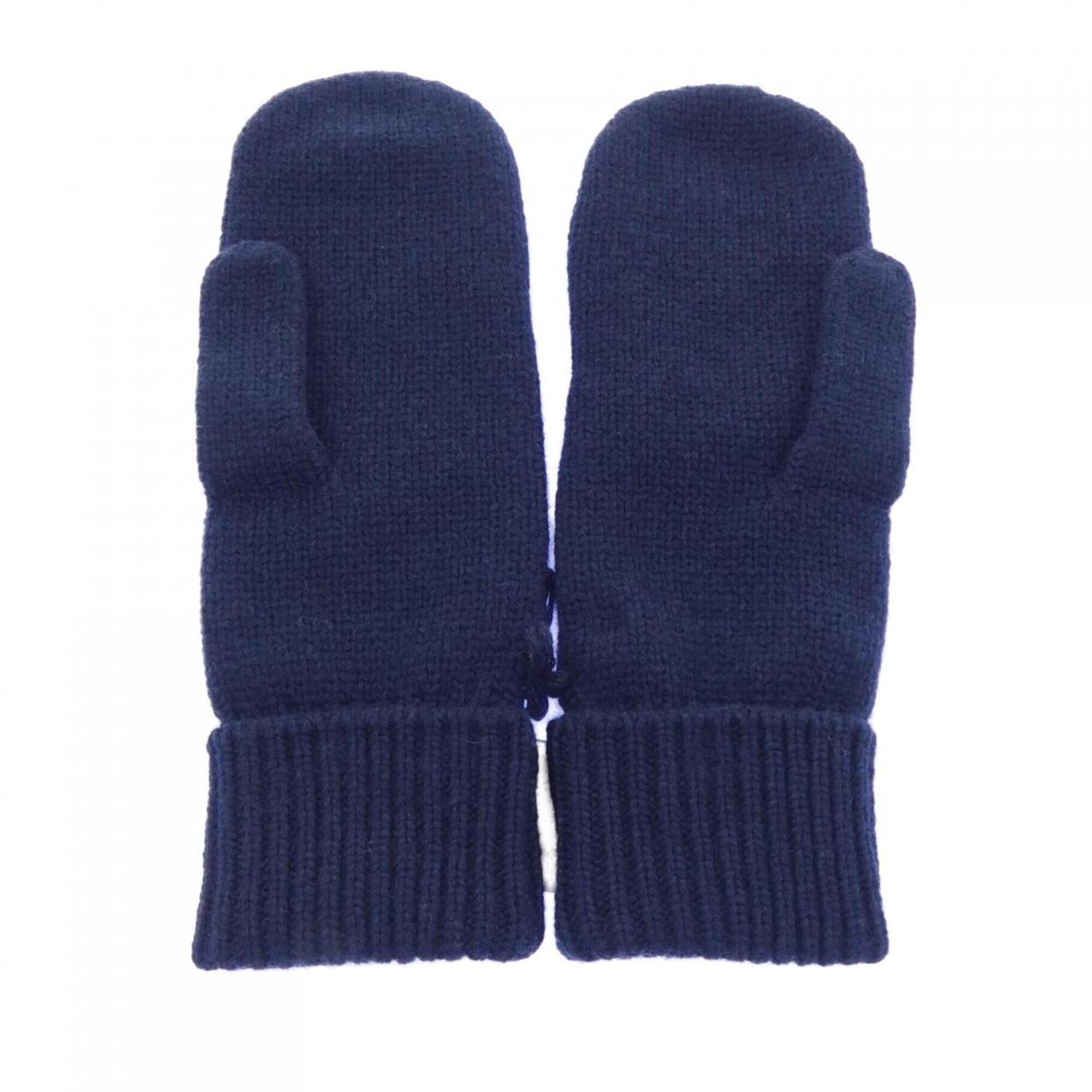 Hermes Navy Cashmere Warm Gloves (Pre-Owned)