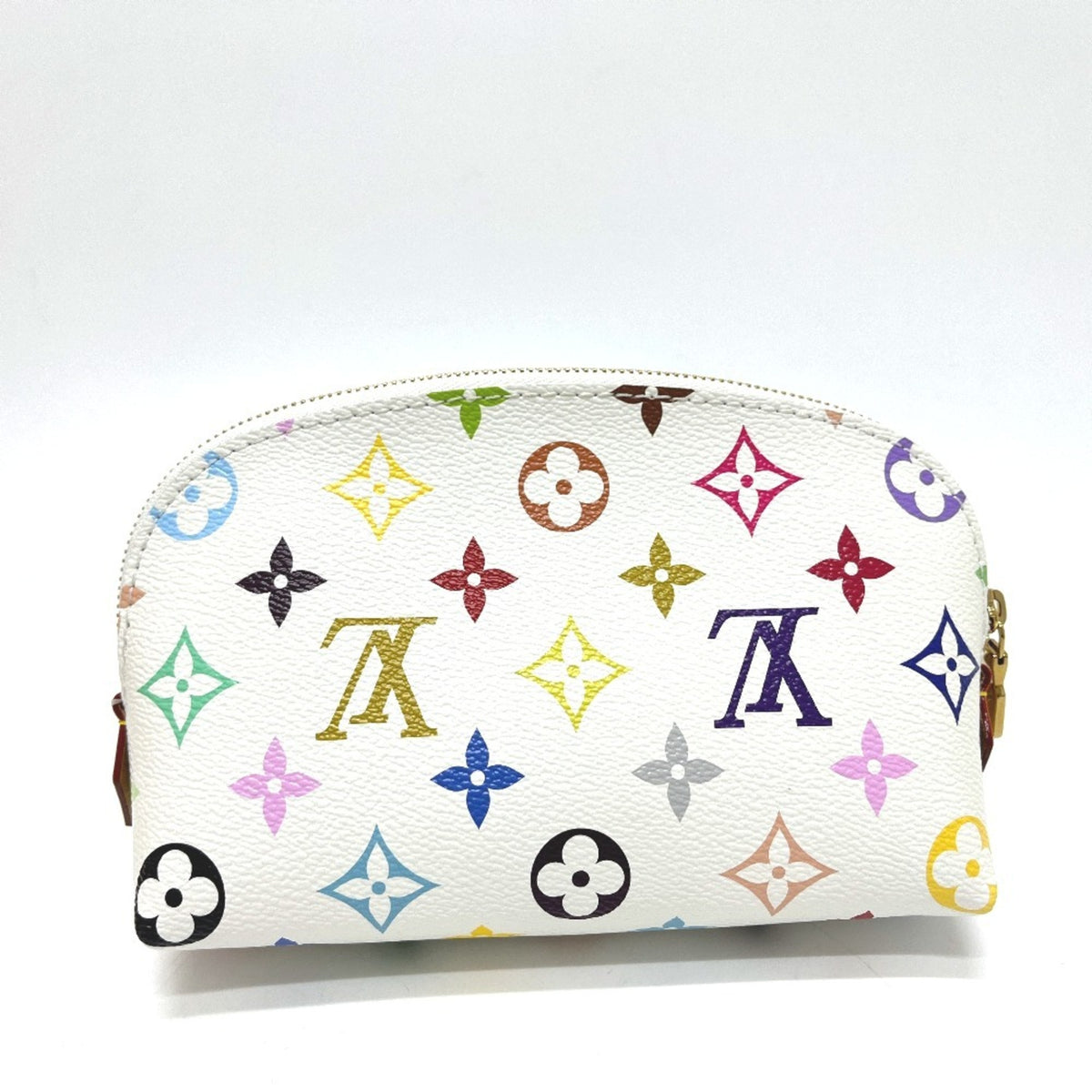 Louis Vuitton Blanc Monogram Multicolore Handbag Pochette Pouch (Pre-Owned)