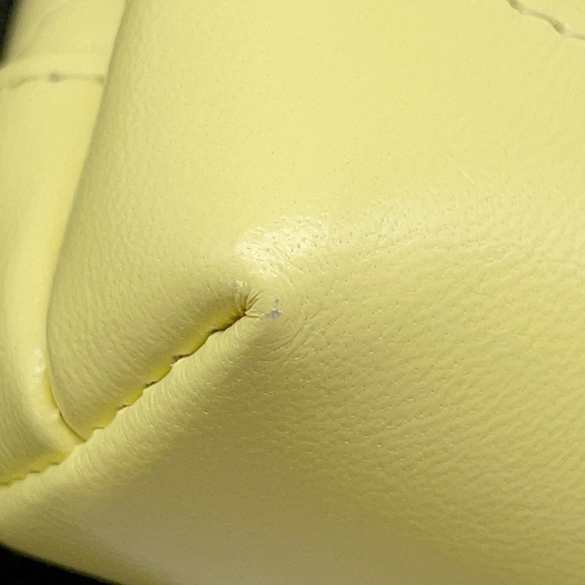 Chanel Yellow Leather Clutch Bag Handbag Shoulder Bag (Pre-Owned)