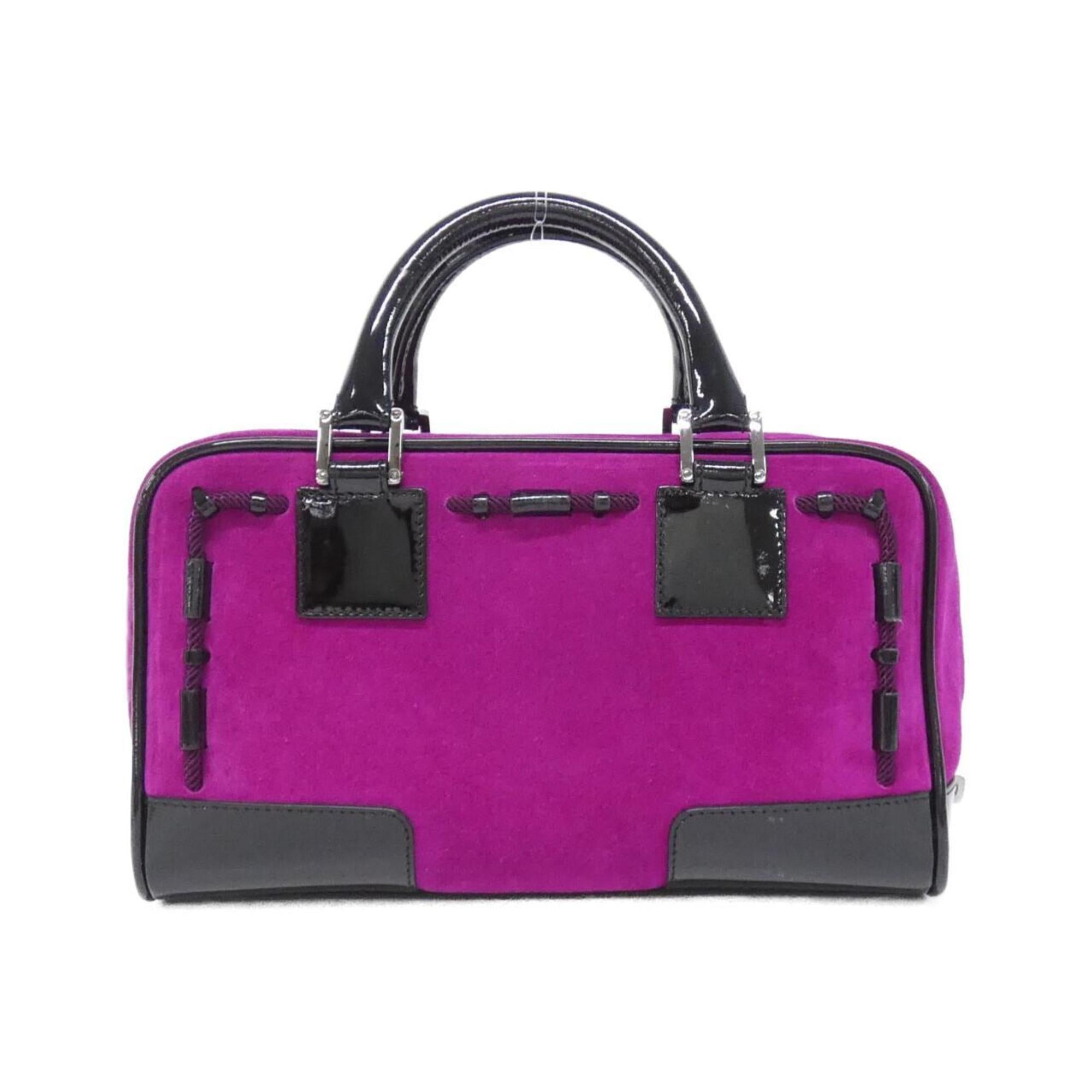 Loewe Purple Leather Handbag (Pre-Owned)