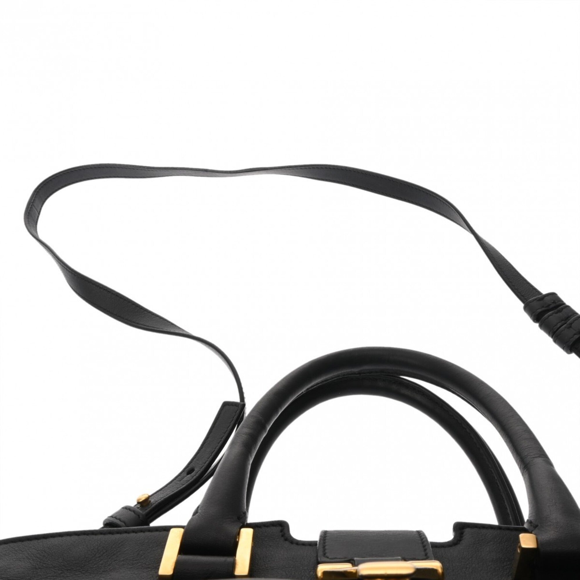 Saint Laurent Black Leather Handbag (Pre-Owned)