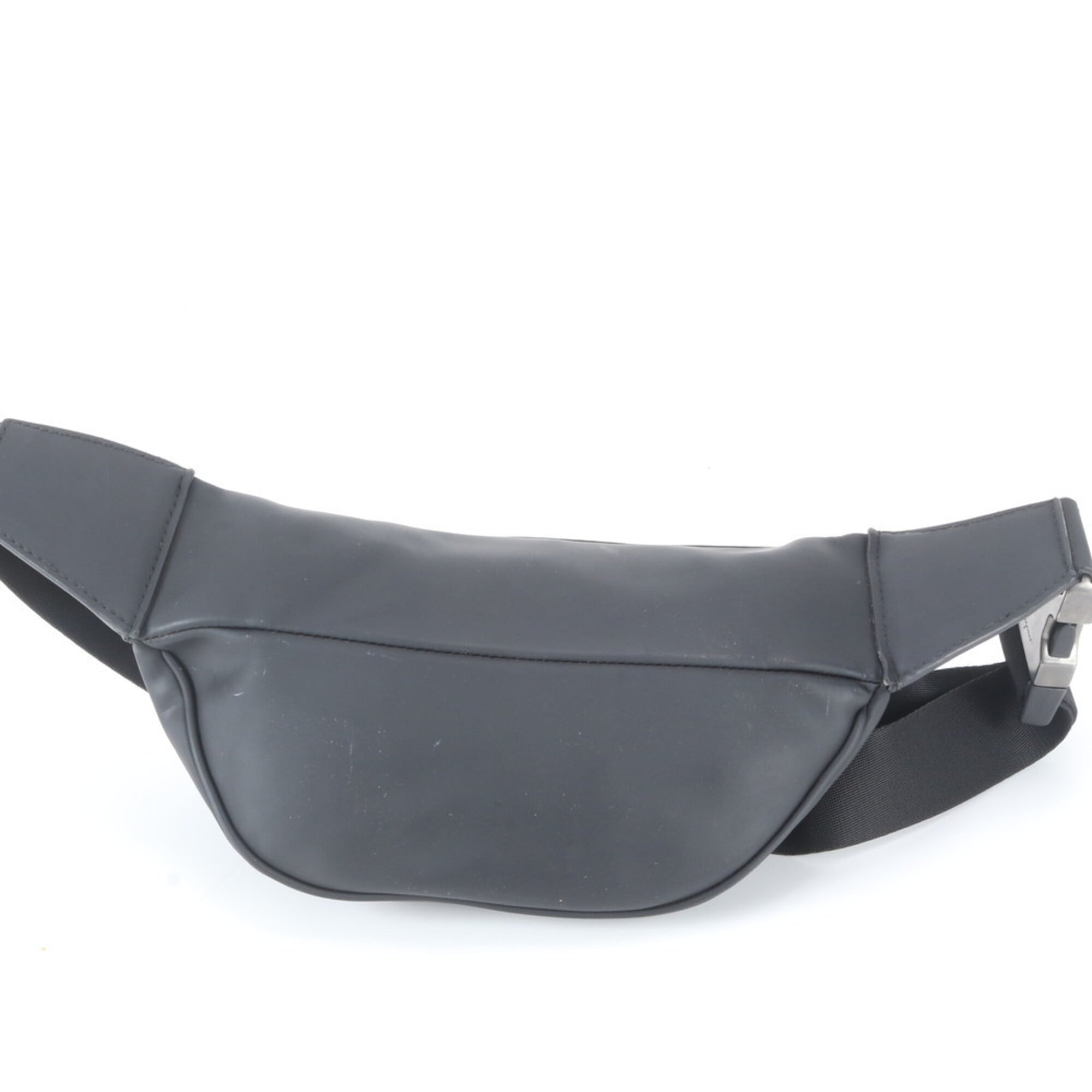 Salvatore Ferragamo Black Leather Fanny Pack Pouch Sling Bag (Pre-Owned)
