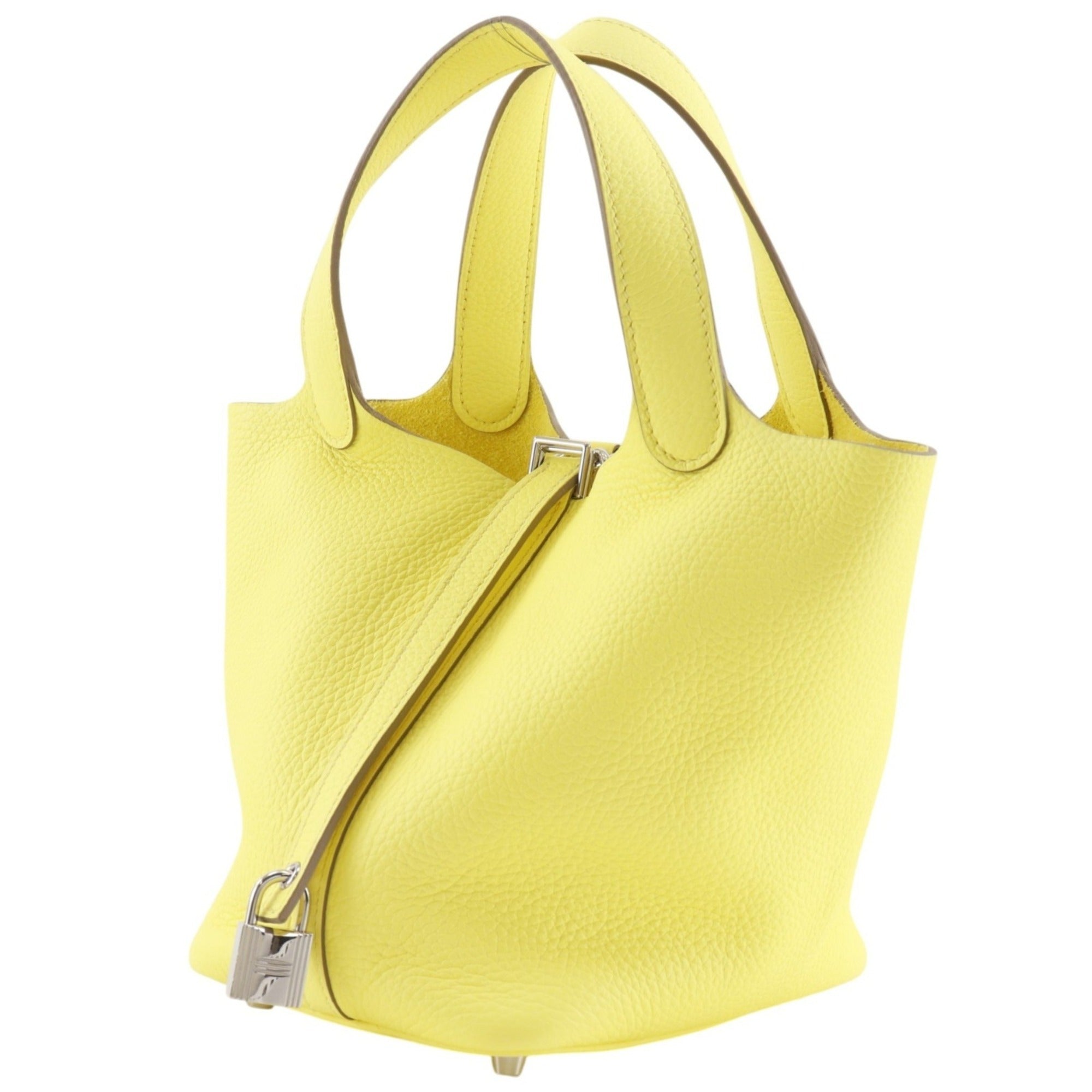 Hermes Taurillon Clemence Leather Handbag (Pre-Owned)