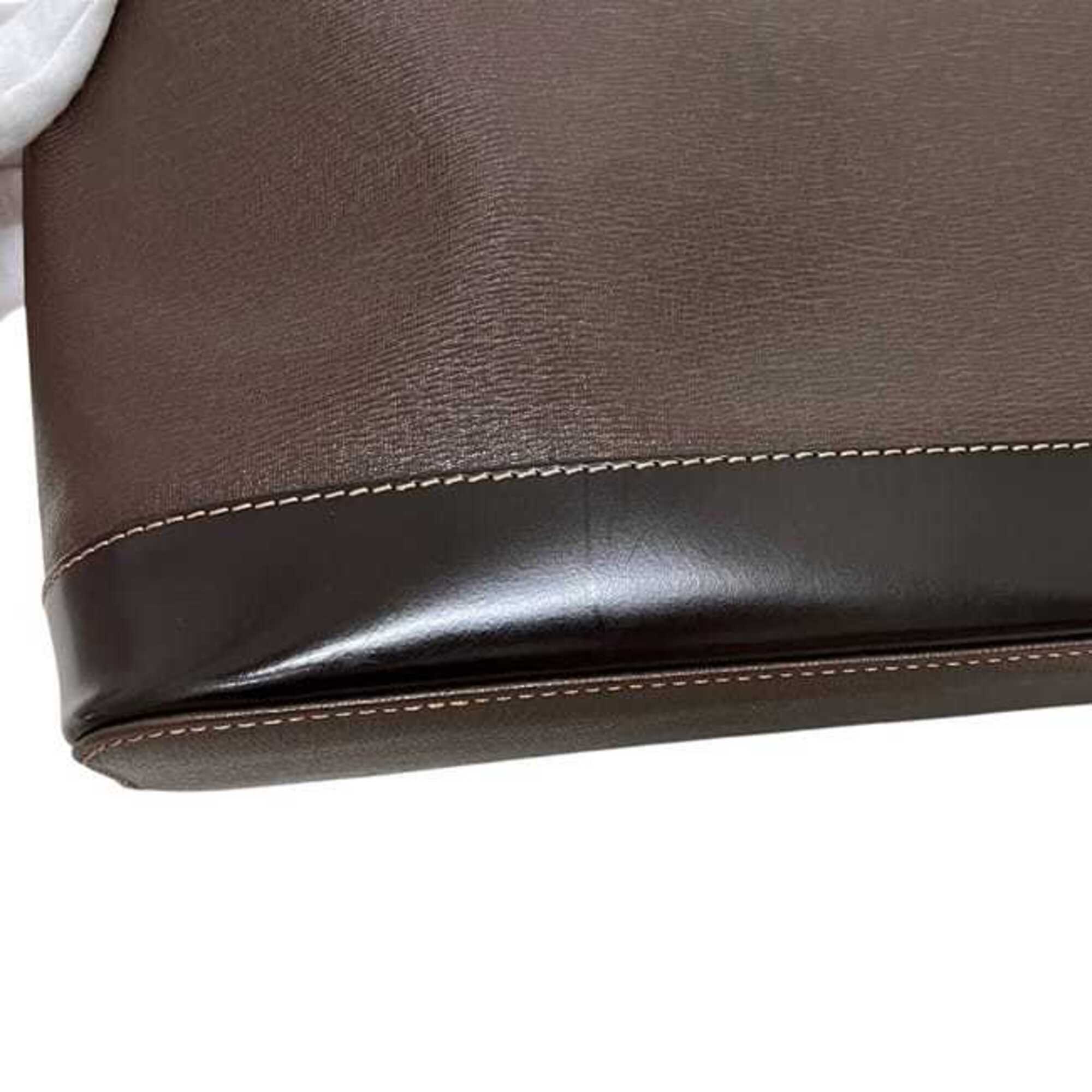 Burberry Brown Leather Shoulder Bag (Pre-Owned)