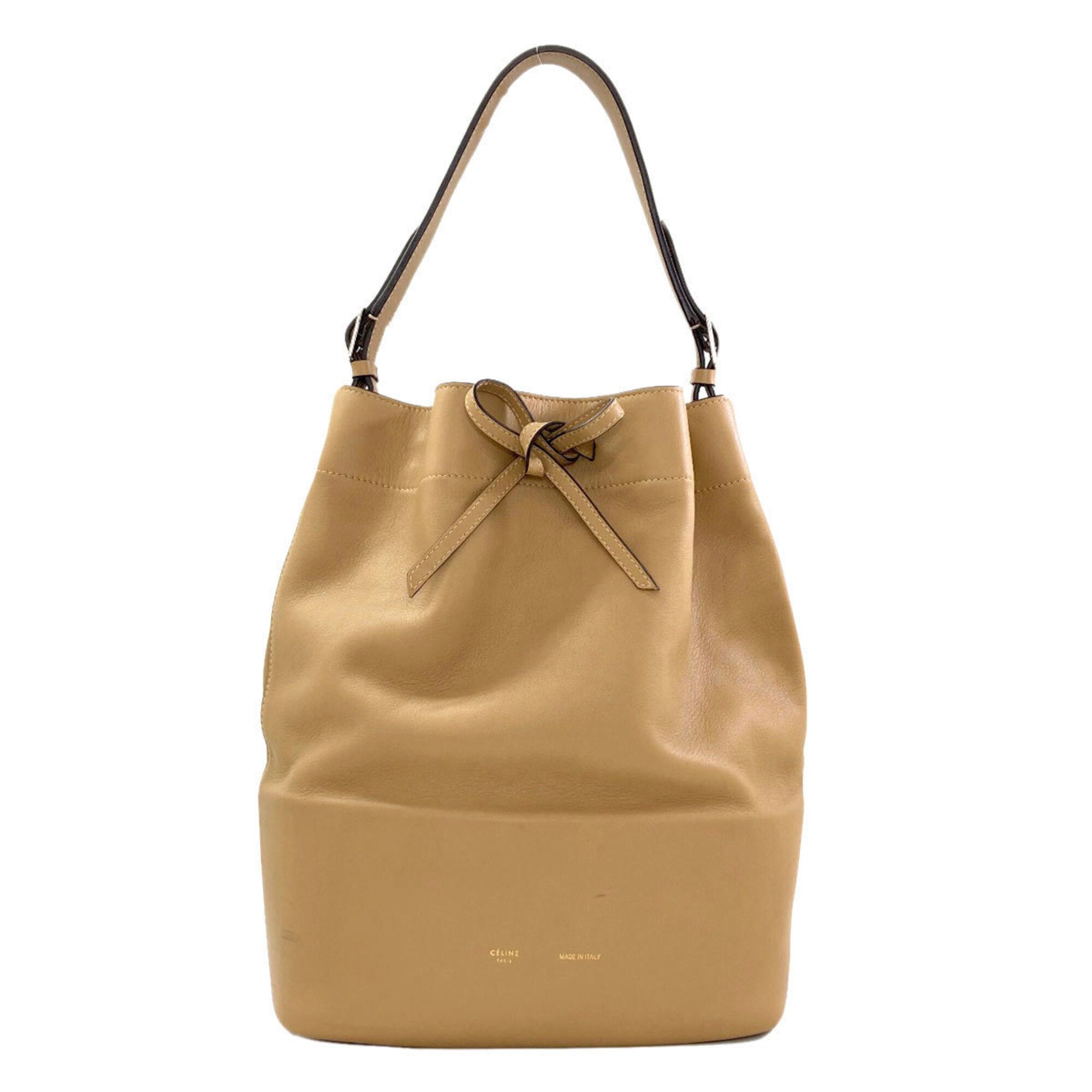 Celine Brown Leather Shoulder Bag (Pre-Owned)
