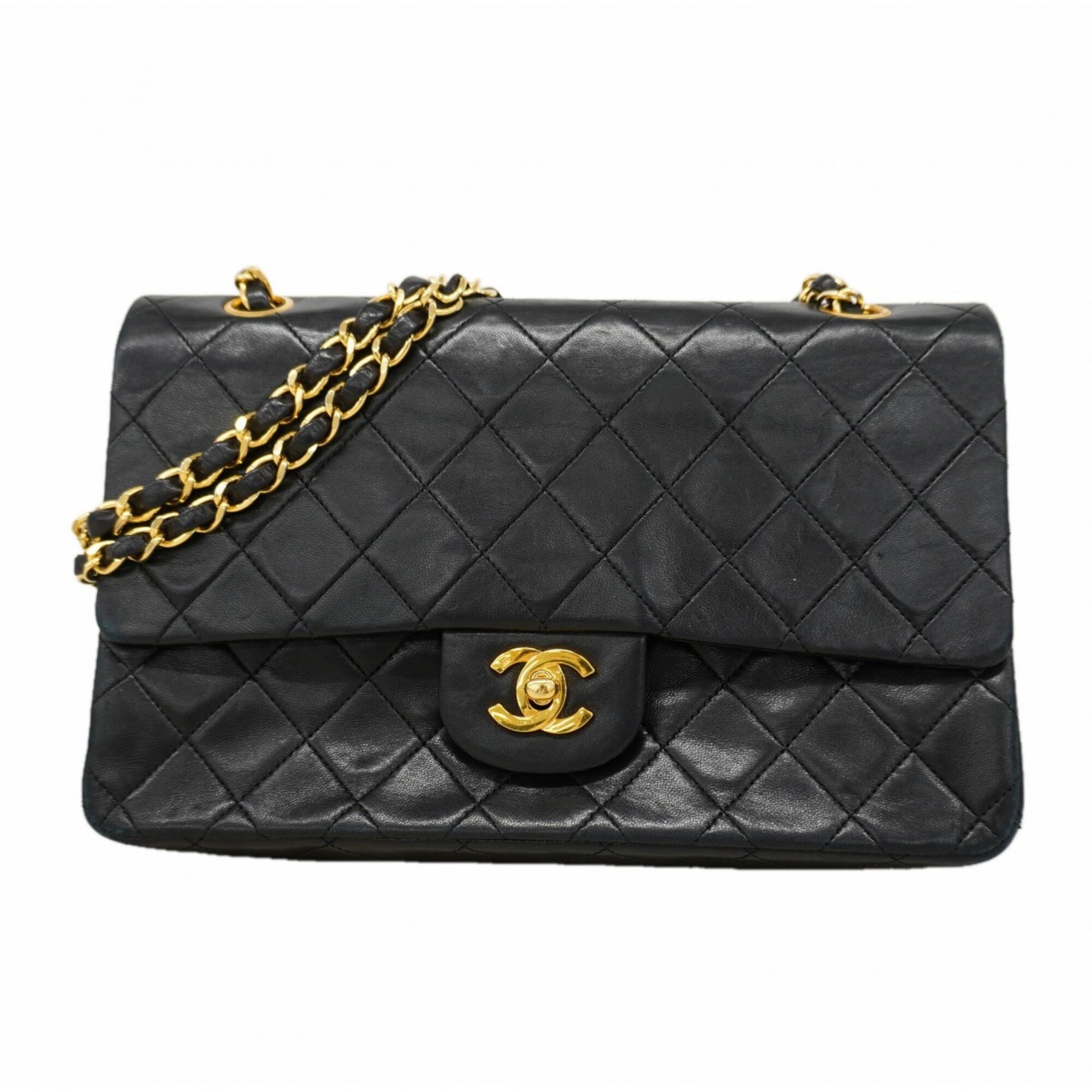 Chanel Black Leather Shoulder Bag (Pre-Owned)